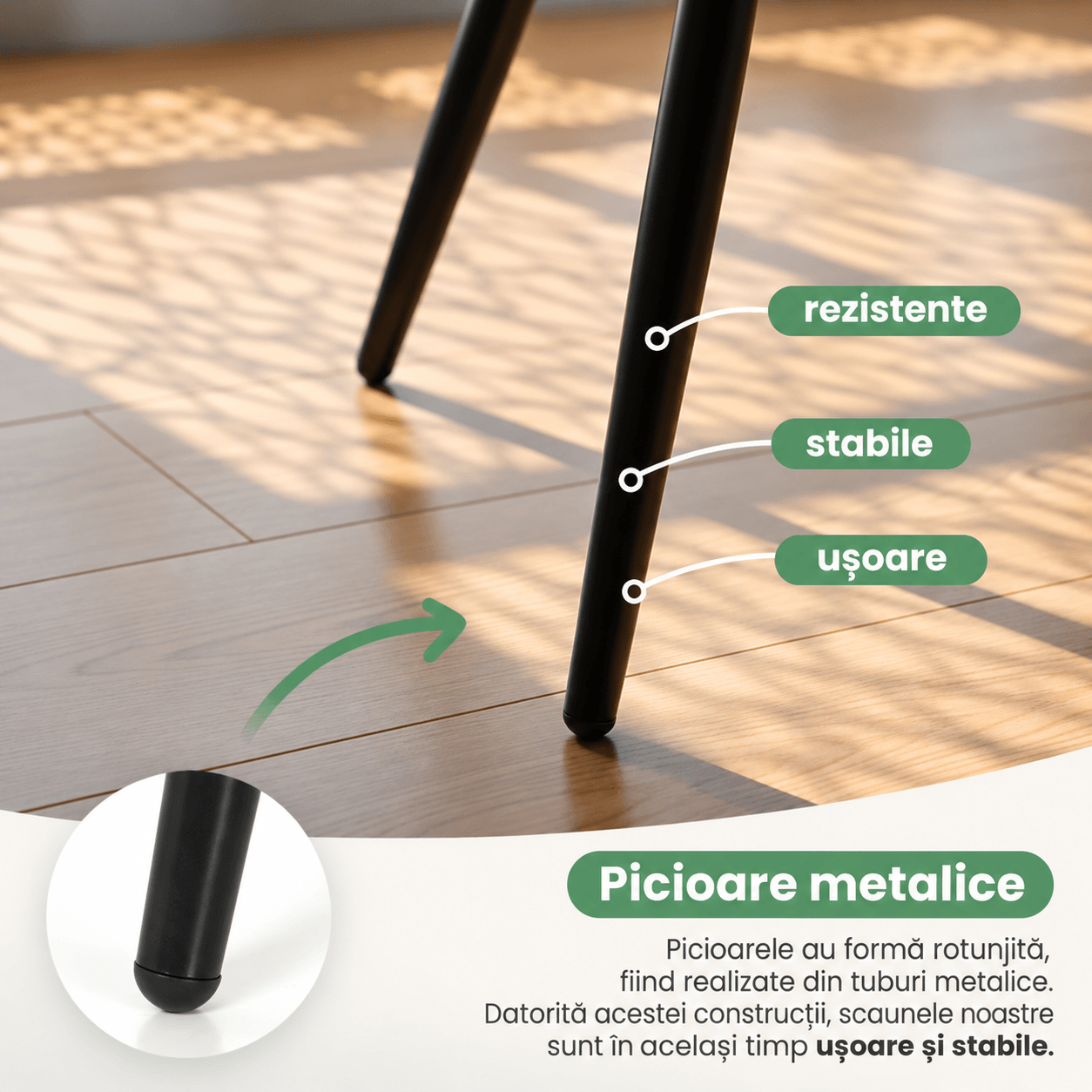 Set 2 scaune dining tapitate din catifea Diamante, 55x58x83 cm, maxim 120 kg, turcoaz — imaginea 10