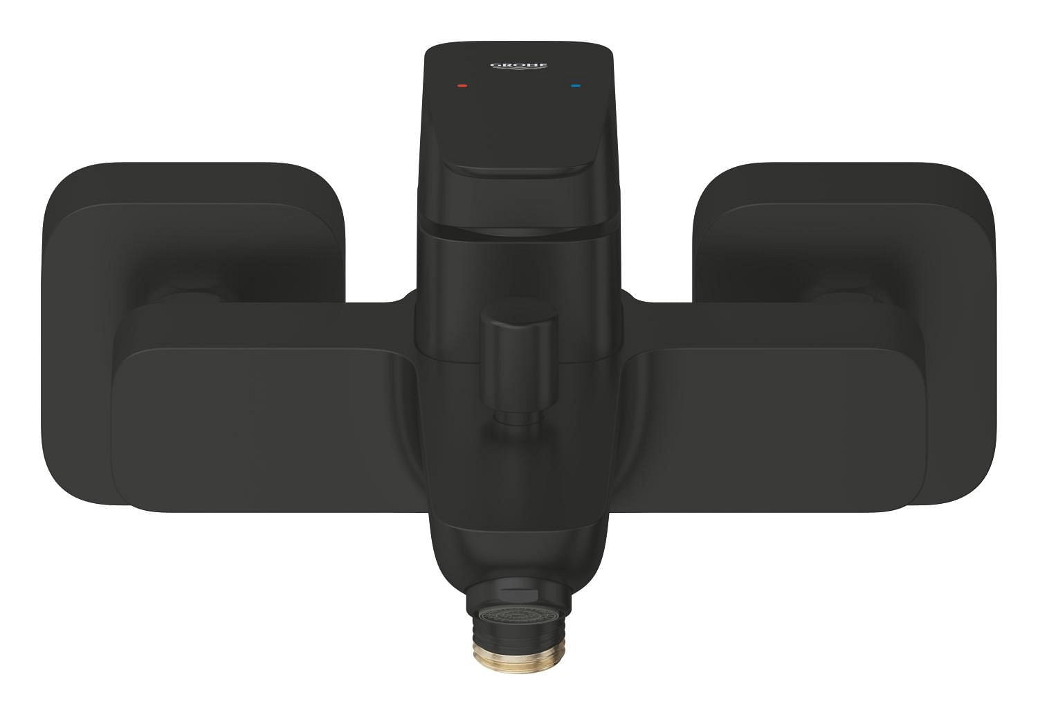 Baterie cada Grohe 1018132430, 1 bar, 167 mm, 224 mm, 50 mm, 2 orificii instalare, 1/2 dimensiune racord, Negru — imaginea 2