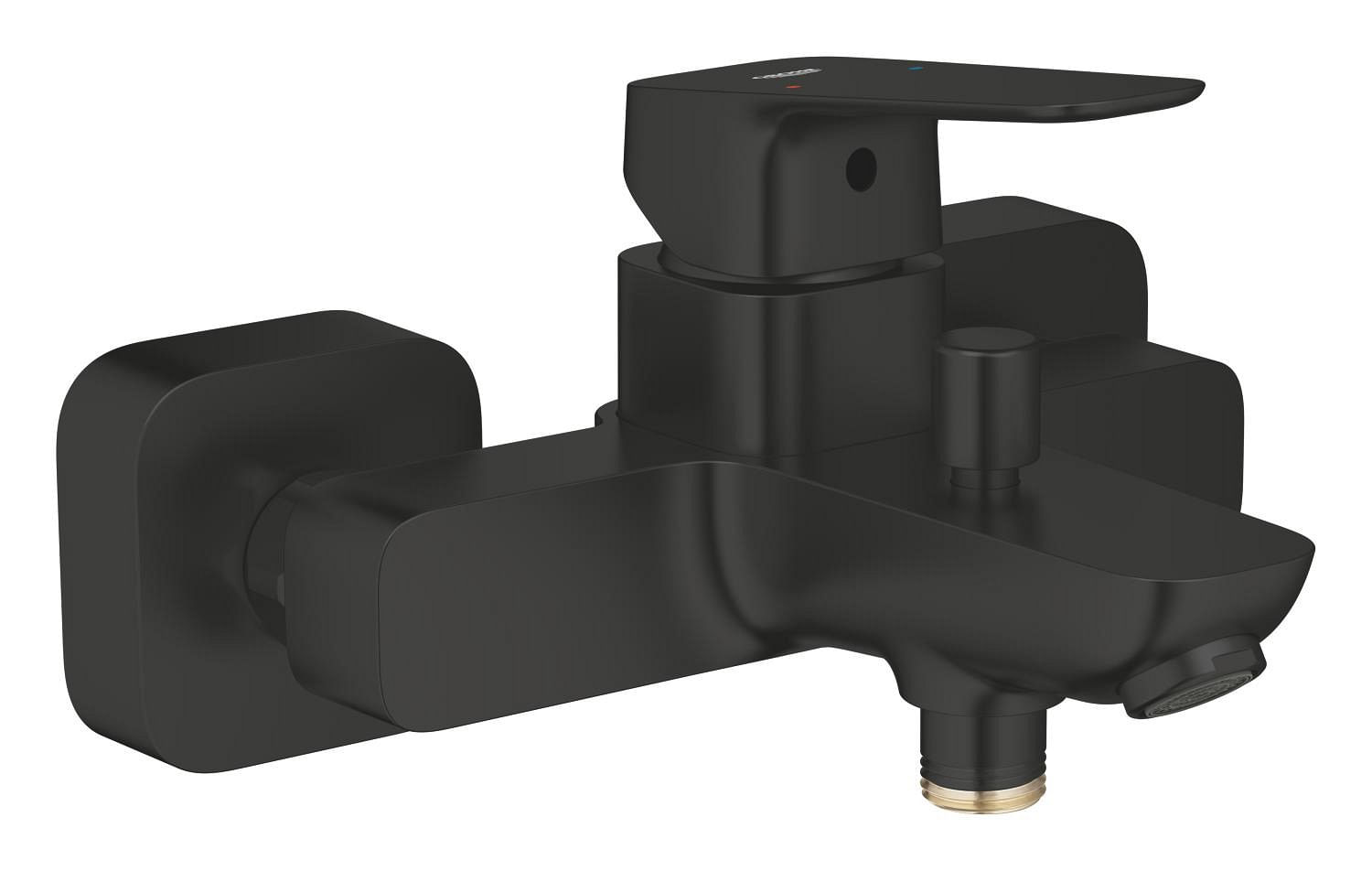 Baterie cada Grohe 1018132430, 1 bar, 167 mm, 224 mm, 50 mm, 2 orificii instalare, 1/2 dimensiune racord, Negru — imaginea 3