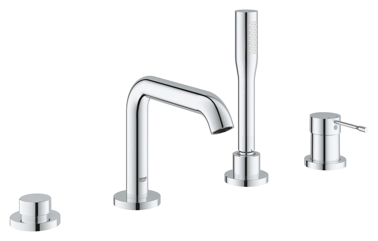 Baterie cada Grohe 25251001, 1 bar, 28 mm, 2 m, 251 mm, 480 mm, 197 mm, 4 orificii instalare, 1 functii para dus, Crom — imaginea 3