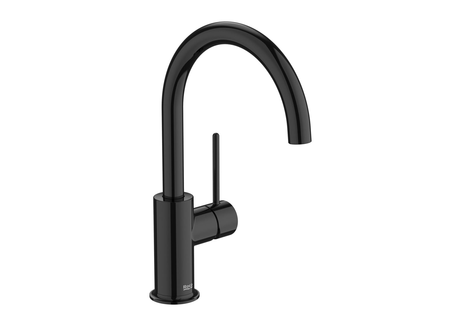 Baterie lavoar Roca A5A4A3FCN0, 28 mm, 5 l/min, 0.5 bar, 35 mm, 274 mm, 161 mm, 350 mm, 1 orificii instalare, Negru — imaginea 2