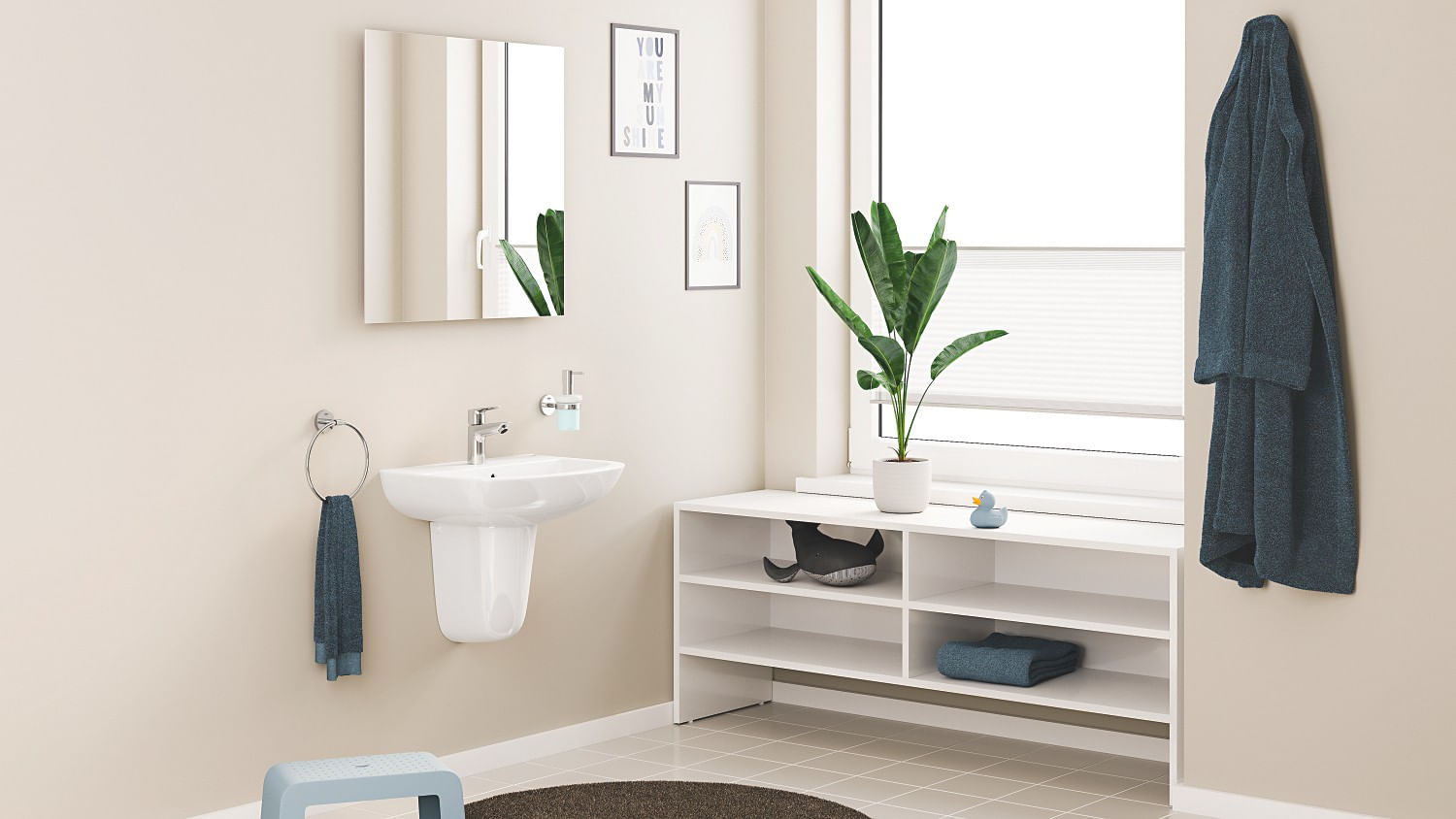 Baterie lavoar Grohe 23898001, 28 mm, 5.7 l/min, 0.8 bar, 35 mm, 147 mm, 93 mm, 395 mm, 1 orificii instalare, Crom — imaginea 8