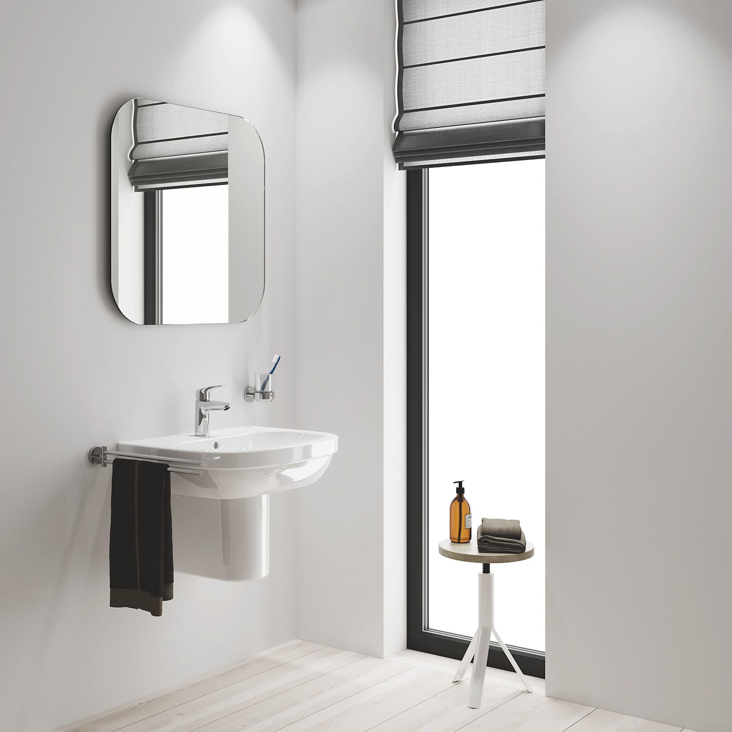 Baterie lavoar Grohe 23922003, 28 mm, 5 l/min, 0.8 bar, 35 mm, 169 mm, 109 mm, 395 mm, 1 orificii instalare, Crom — imaginea 5