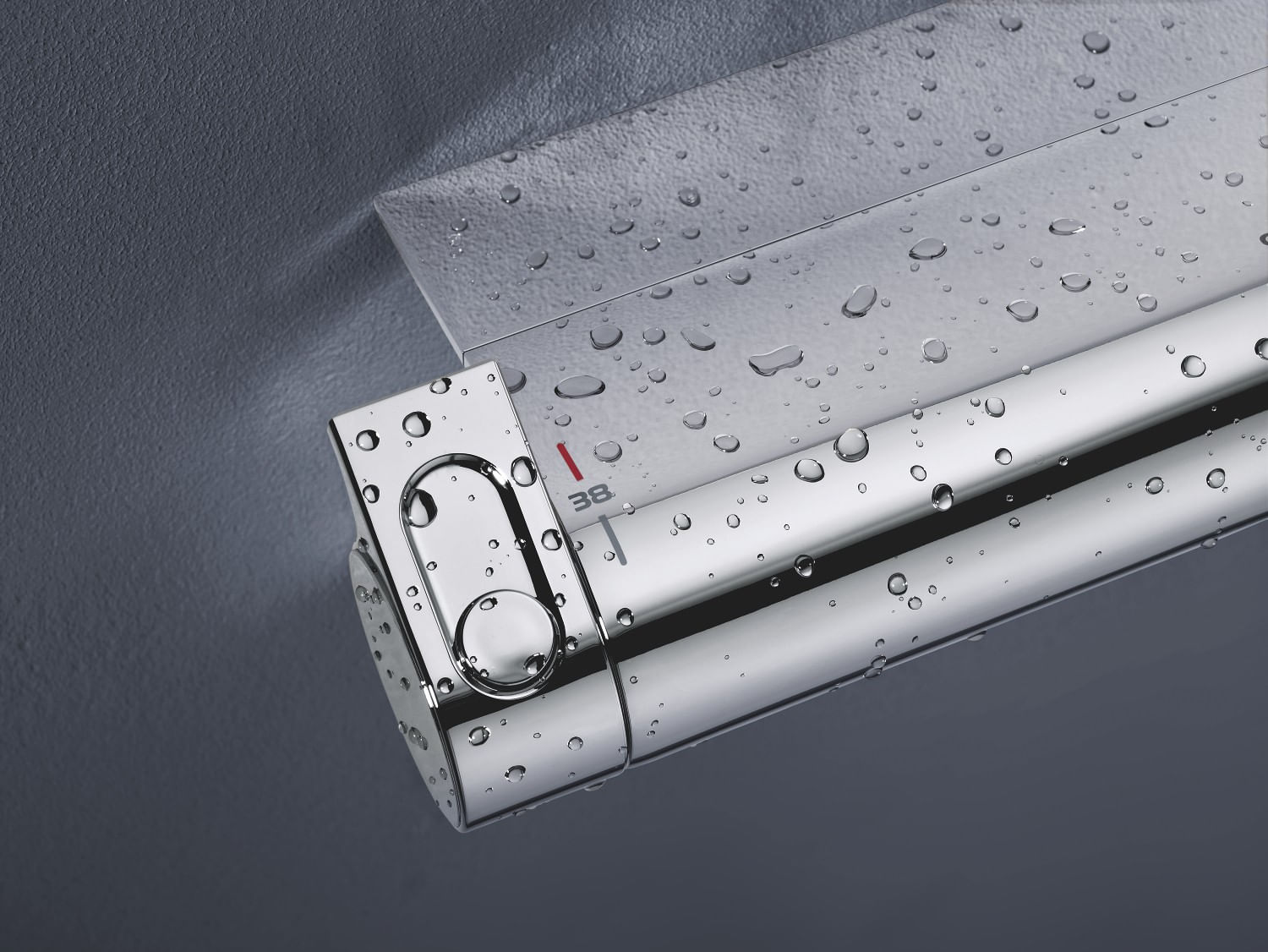 Baterie dus Grohe 34469001, 1 bar, 79 mm, 313 mm, 2 orificii instalare, 1/2 dimensiune racord furtun, Crom — imaginea 5