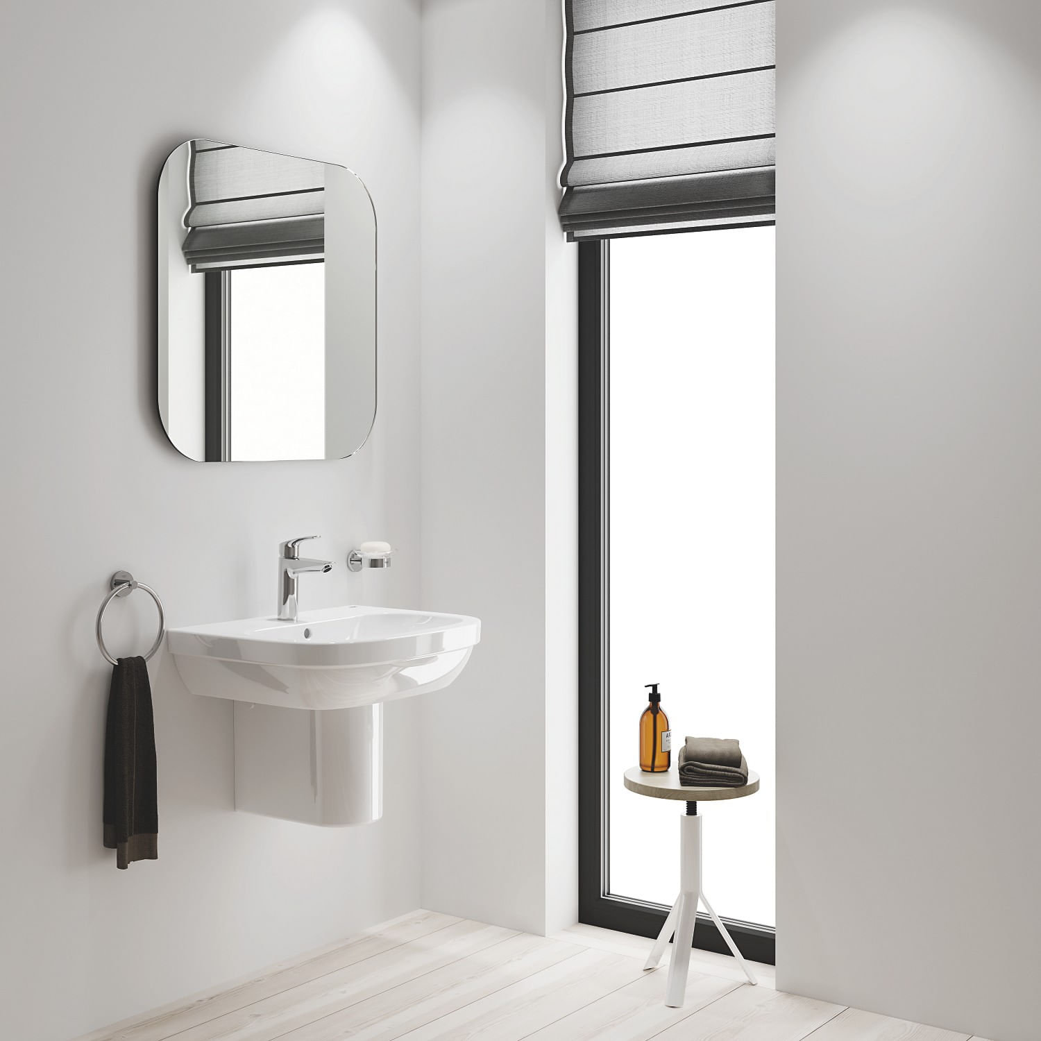 Baterie lavoar Grohe 23923003, 28 mm, 5.7 l/min, 0.3 bar, 35 mm, 195 mm, 121 mm, 365 mm, 1 orificii instalare, Crom — imaginea 6