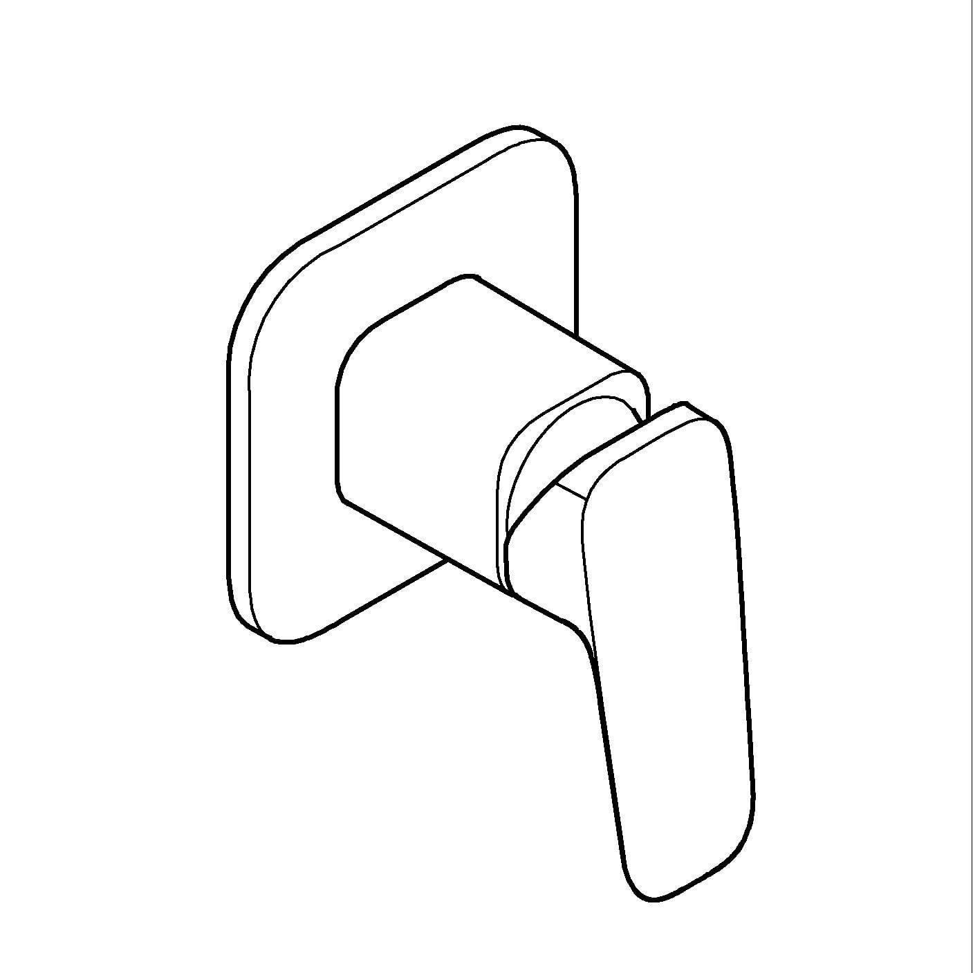 Unitate comanda Grohe 1018300000, 1 bar, 113 mm, 8 mm, 1 iesiri, 1 functii palarie dus, 1/2 dimensiune racord, Crom — imaginea 4