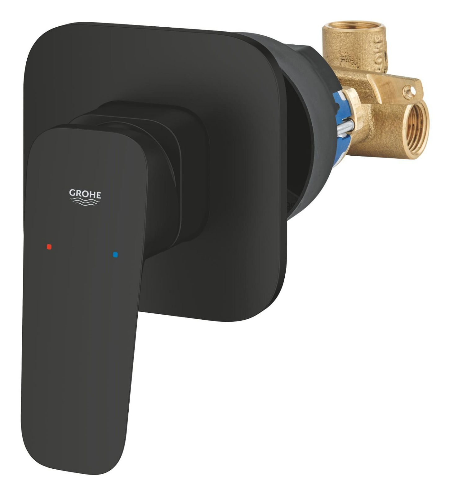 Unitate comanda Grohe 1017752430, 1 bar, 113 mm, 8 mm, 1 iesiri, 1 functii palarie dus, 1/2 dimensiune racord, Negru — imaginea 5