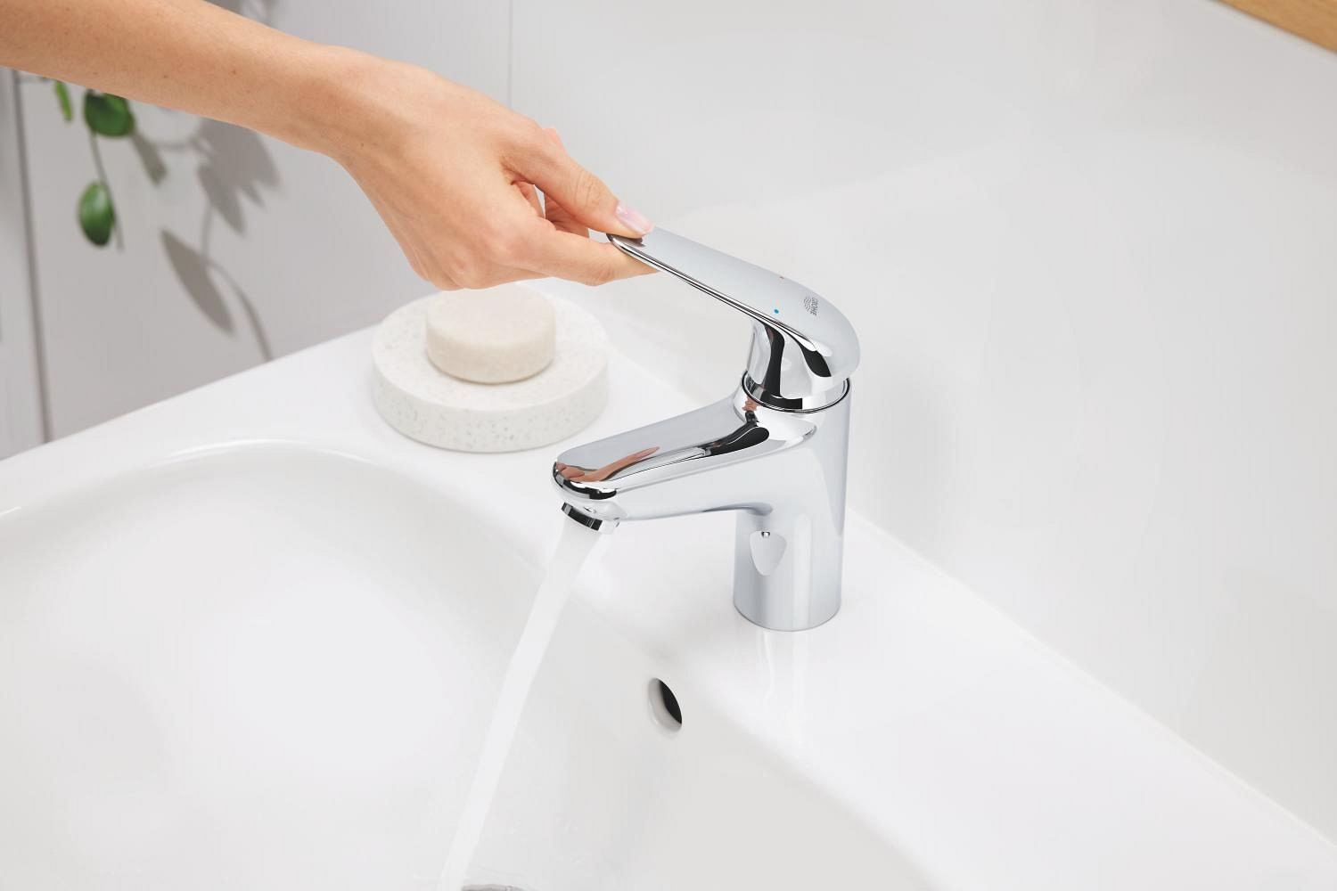 Baterie lavoar Grohe 24317001, 28 mm, 5 l/min, 0.8 bar, 35 mm, 162 mm, 103 mm, 399 mm, 1 orificii instalare, Crom — imaginea 4