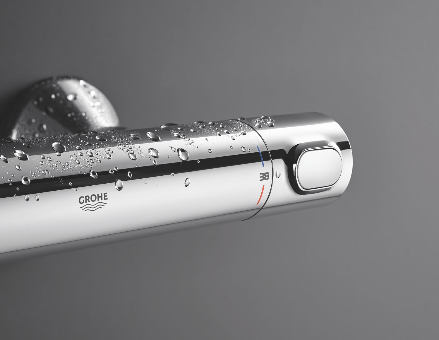 Baterie dus Grohe 34840000, 1 bar, 317 mm, 72 mm, 2 orificii instalare, 1/2 dimensiune racord furtun, Crom — imaginea 5