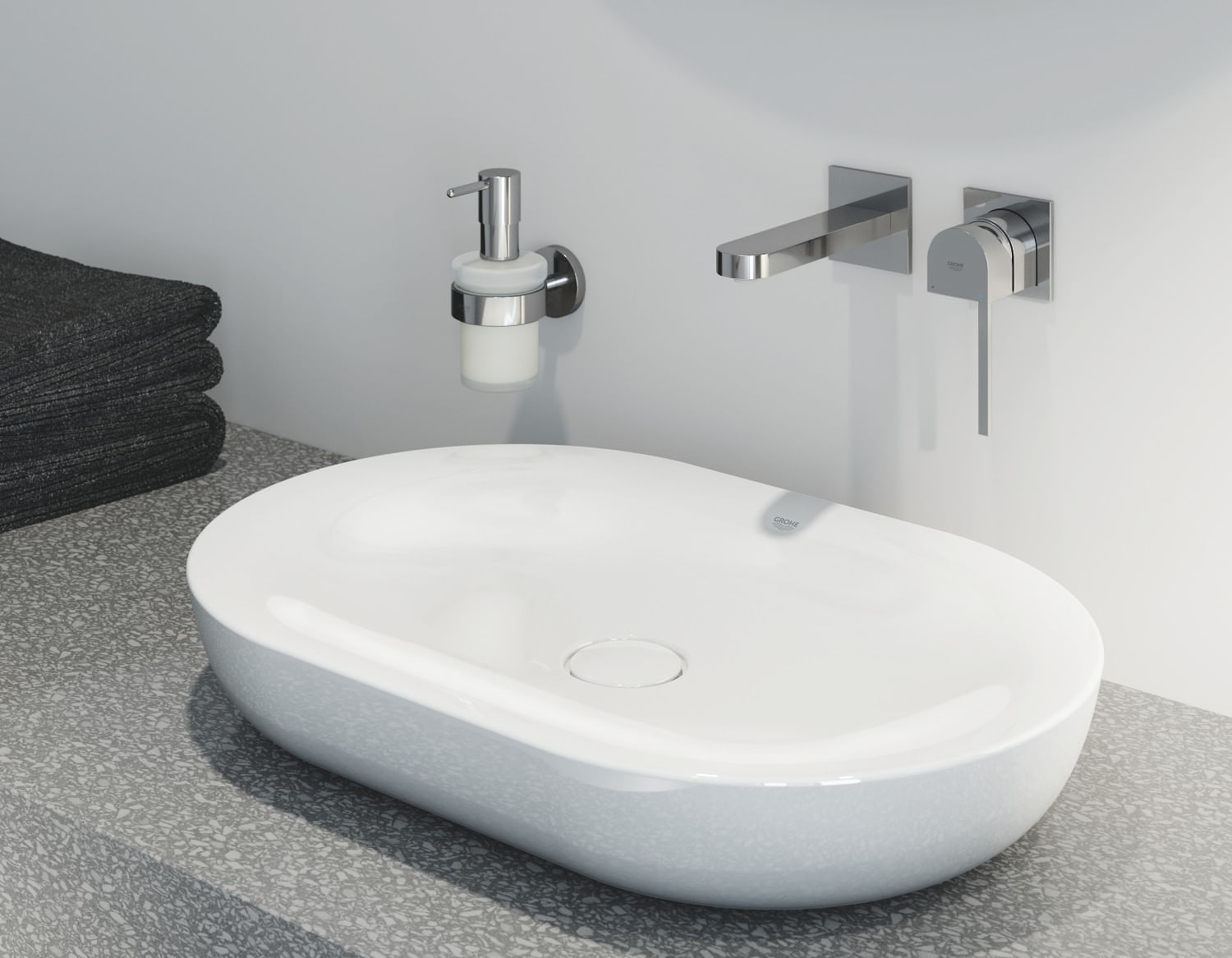 Baterie lavoar Grohe 29303003, 1 bar, 35 mm, 96 mm, 146 mm, 2 orificii instalare, 1/2 dimensiune racord, Crom — imaginea 5