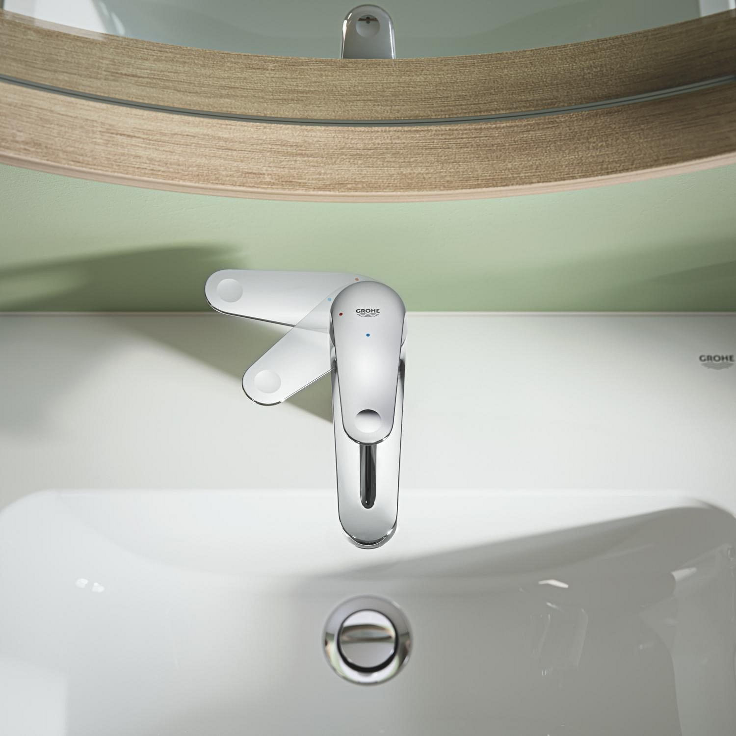 Baterie lavoar Grohe 24322001, 28 mm, 5 l/min, 0.8 bar, 35 mm, 167 mm, 103 mm, 400 mm, 1 orificii instalare, Crom — imaginea 6