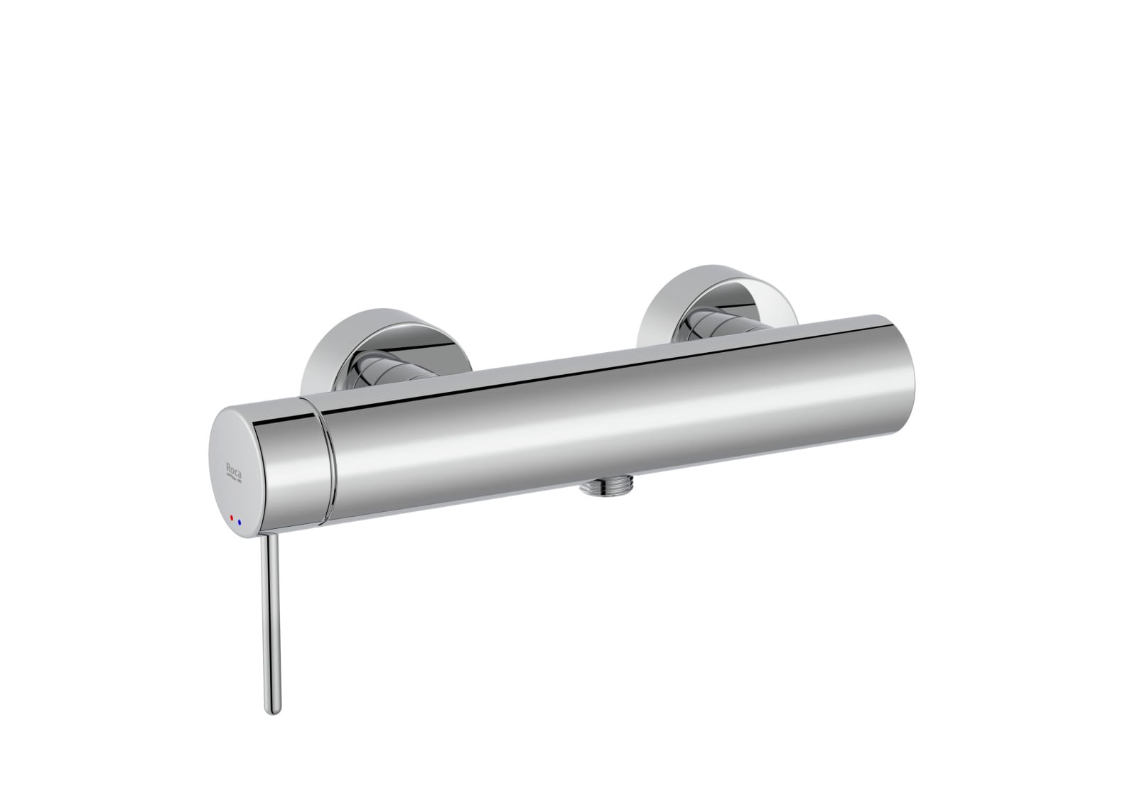 Baterie dus Roca A5A213FC00, 0.6 bar, 102 mm, 280 mm, 2 orificii instalare, 1/2 dimensiune racord furtun, Crom — imaginea 2