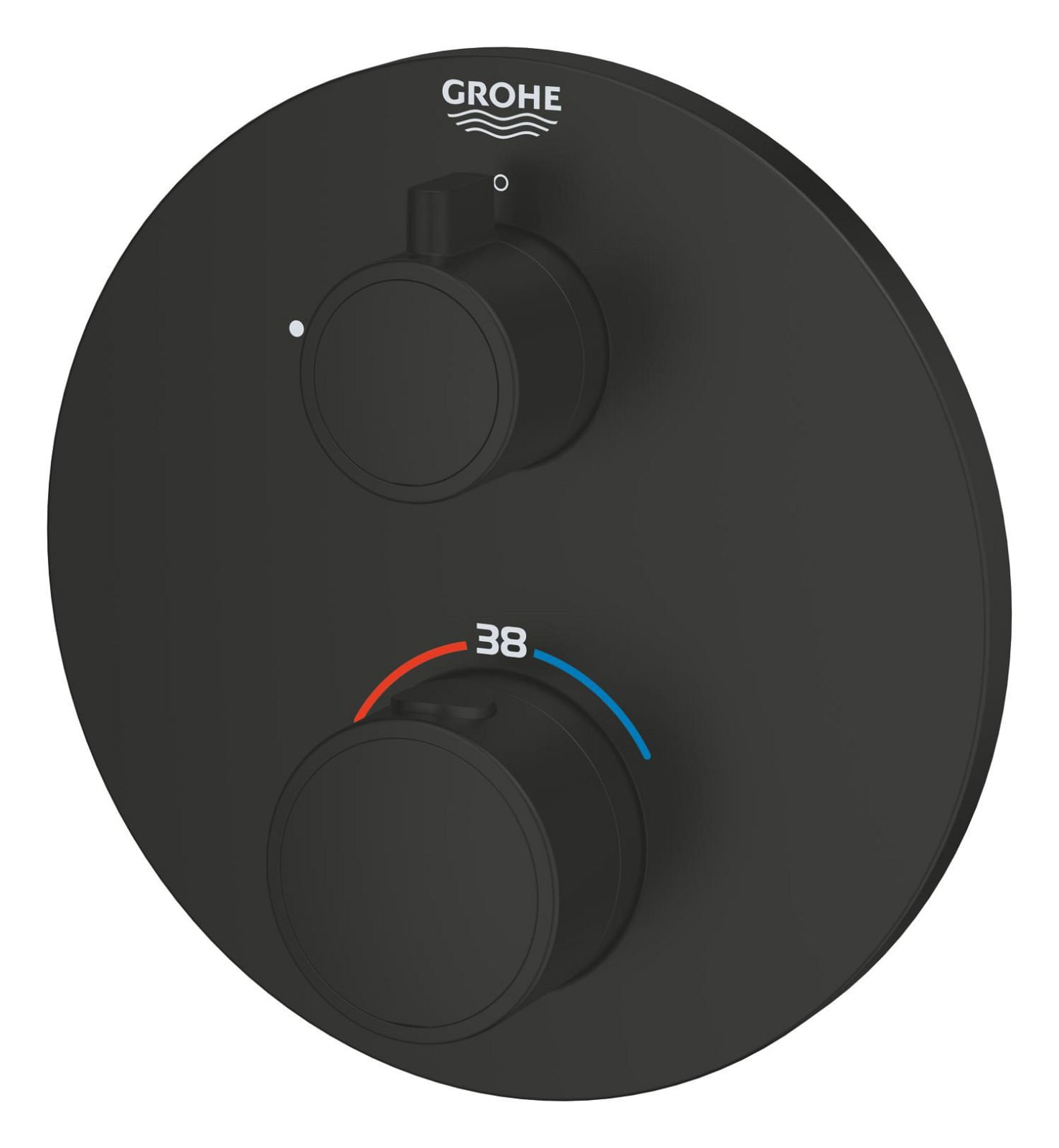Unitate comanda Grohe 1022122430, 1 bar, 158 mm, 10 mm, 1 iesiri, 1 functii palarie dus, 1/2 dimensiune racord, Negru — imaginea 6