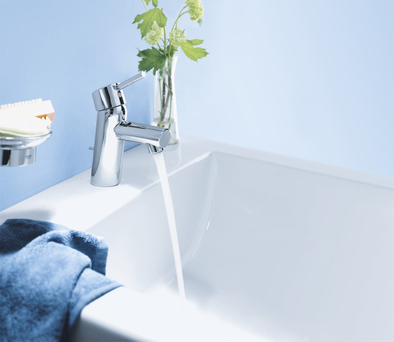 Baterie lavoar Grohe 32204001, 28 mm, 5.7 l/min, 1 bar, 35 mm, 155 mm, 101 mm, 1.57 kg, 370 mm, Crom — imaginea 4