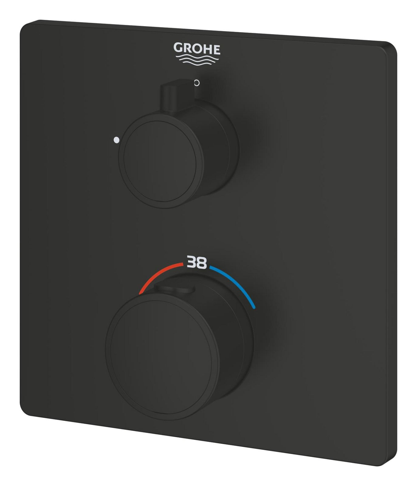 Unitate comanda Grohe 1022152430, 1 bar, 158 mm, 10 mm, 1 iesiri, 1 functii palarie dus, 1/2 dimensiune racord, Negru — imaginea 3