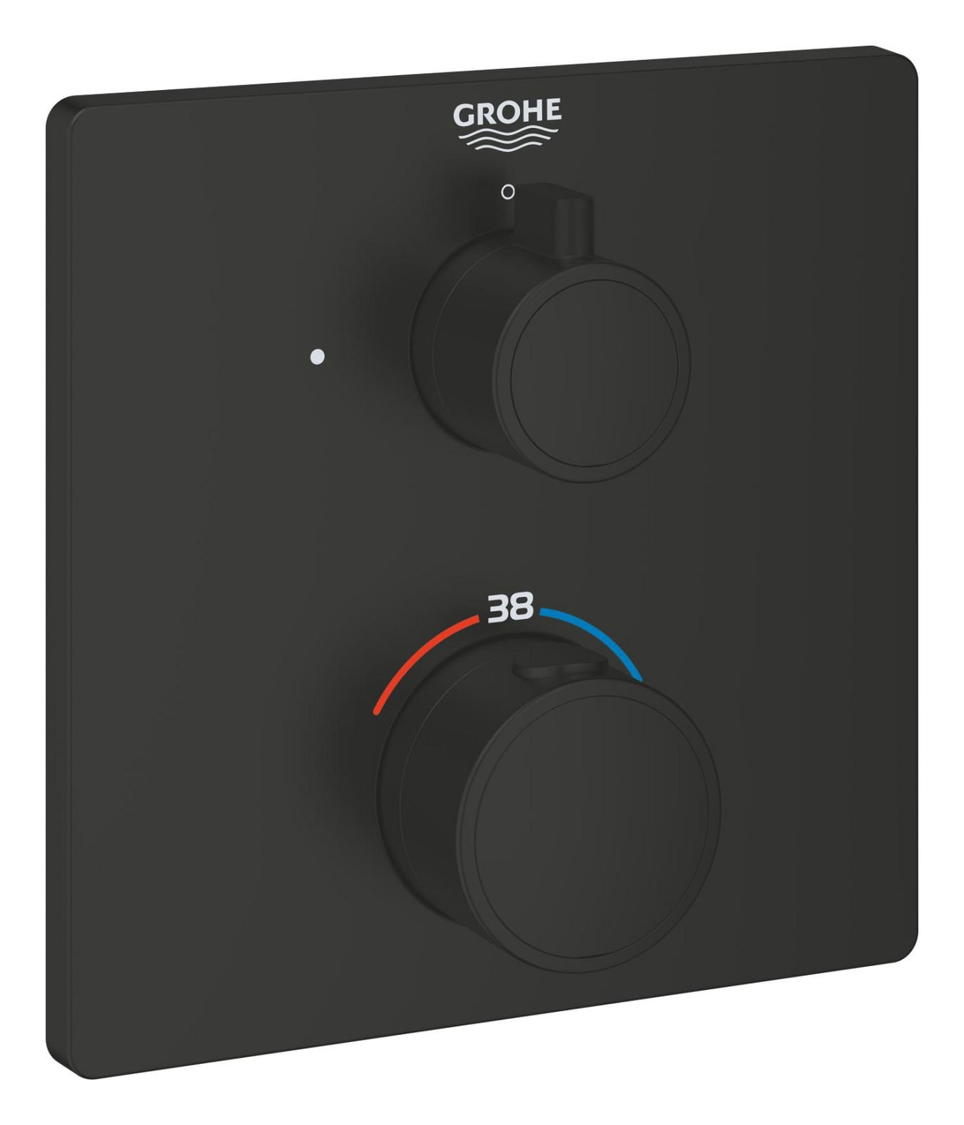 Unitate comanda Grohe 1022152430, 1 bar, 158 mm, 10 mm, 1 iesiri, 1 functii palarie dus, 1/2 dimensiune racord, Negru — imaginea 4