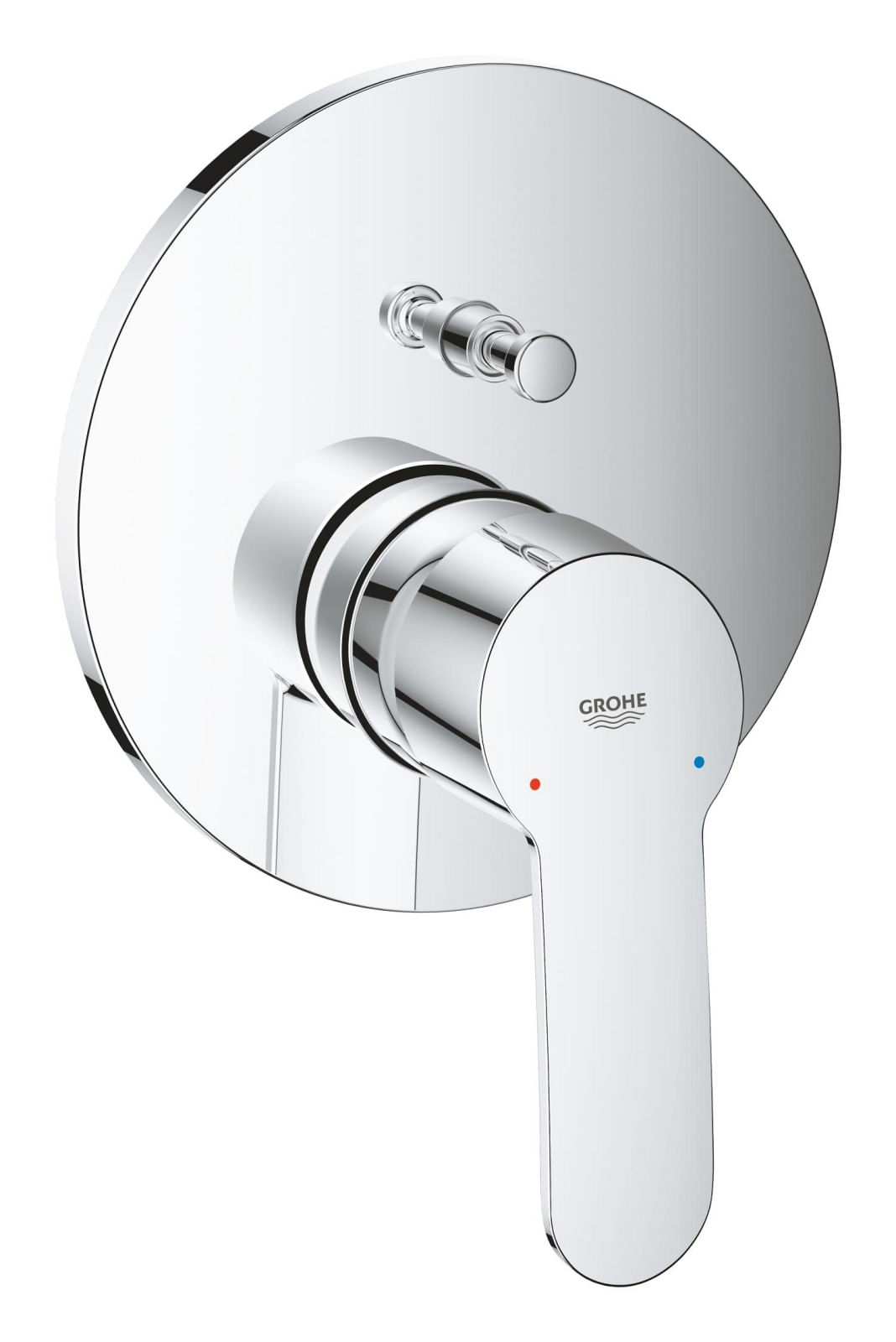Unitate comanda Grohe 24052002, 1 bar, 158 mm, 10 mm, 2 iesiri, 1 functii palarie dus, 1/2 dimensiune racord, Crom — imaginea 4