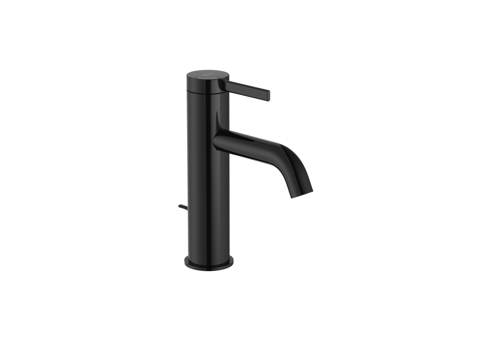 Baterie lavoar Roca A5A309ECN0, 28 mm, 5 l/min, 0.5 bar, 35 mm, 177 mm, 115 mm, 365 mm, 1 orificii instalare, Negru — imaginea 2