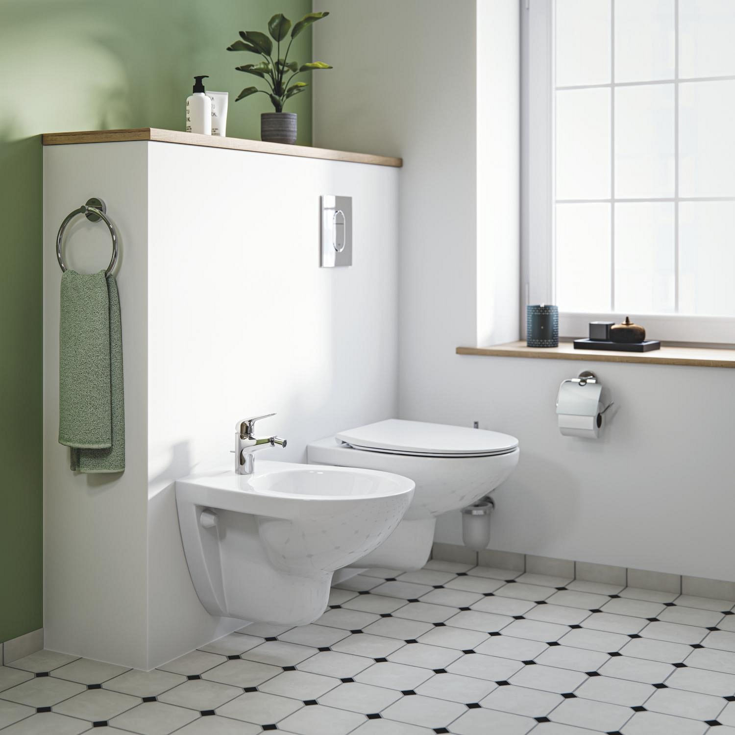 Baterie bideu Grohe 24332001, 28 mm, 0.7 bar, 35 mm, 146 mm, 111 mm, 414 mm, 1 orificii instalare, Crom — imaginea 6