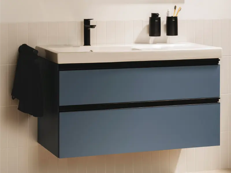 Baterie lavoar Roca A5A326ENB0, 28 mm, 5 l/min, 0.5 bar, 35 mm, 161 mm, 151 mm, 365 mm, 1 orificii instalare, Negru — imaginea 5