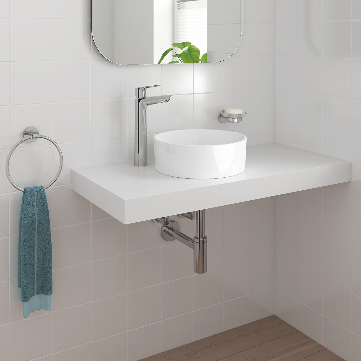 Baterie lavoar Grohe 23764001, 1 bar, 35 mm, 304 mm, 108 mm, 390 mm, 1 orificii instalare, 3/8 dimensiune racord, Crom — imaginea 6