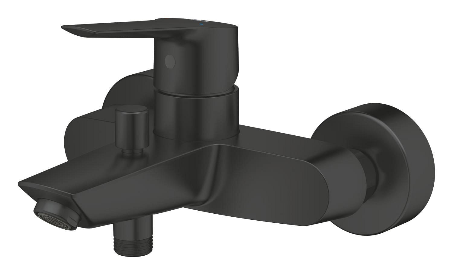 Baterie cada Grohe 242062432, 0.8 bar, 188 mm, 223 mm, 2 orificii instalare, 1/2 dimensiune racord, Negru — imaginea 4