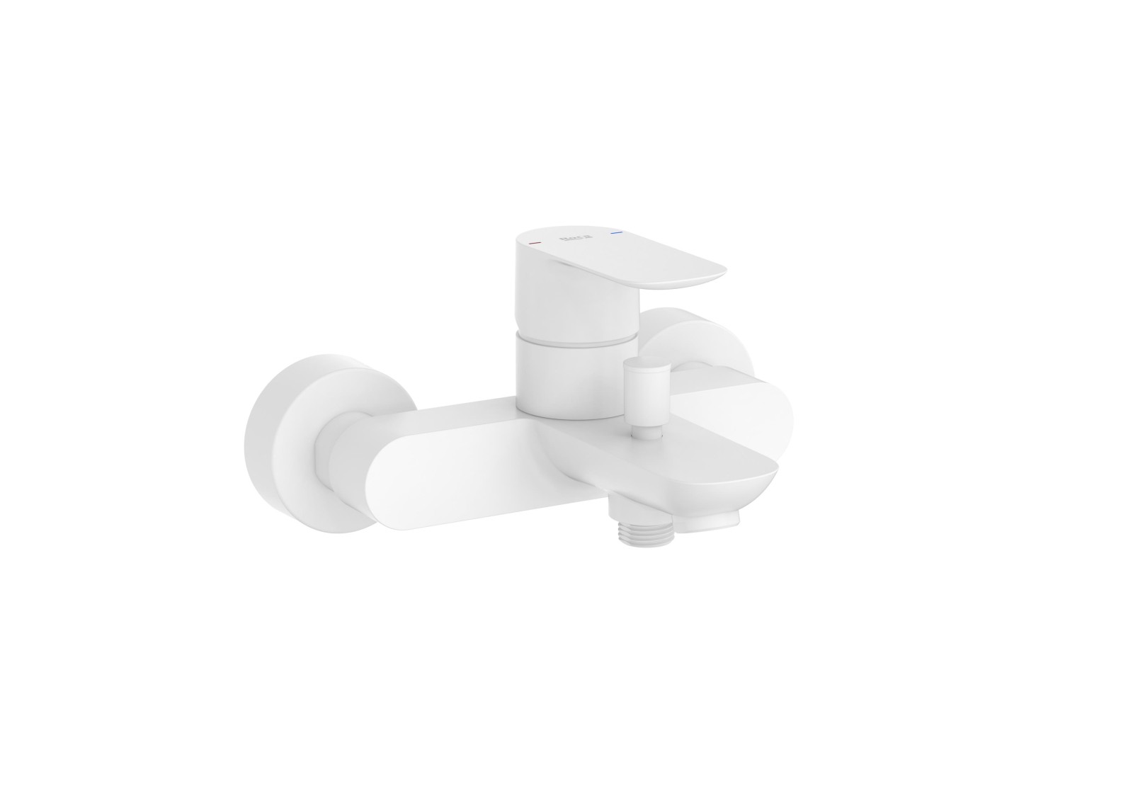 Baterie cada Roca A5A026EB00, 0.8 bar, 180 mm, 215 mm, 116 mm, 2 orificii instalare, 1/2 dimensiune racord, Alb — imaginea 3