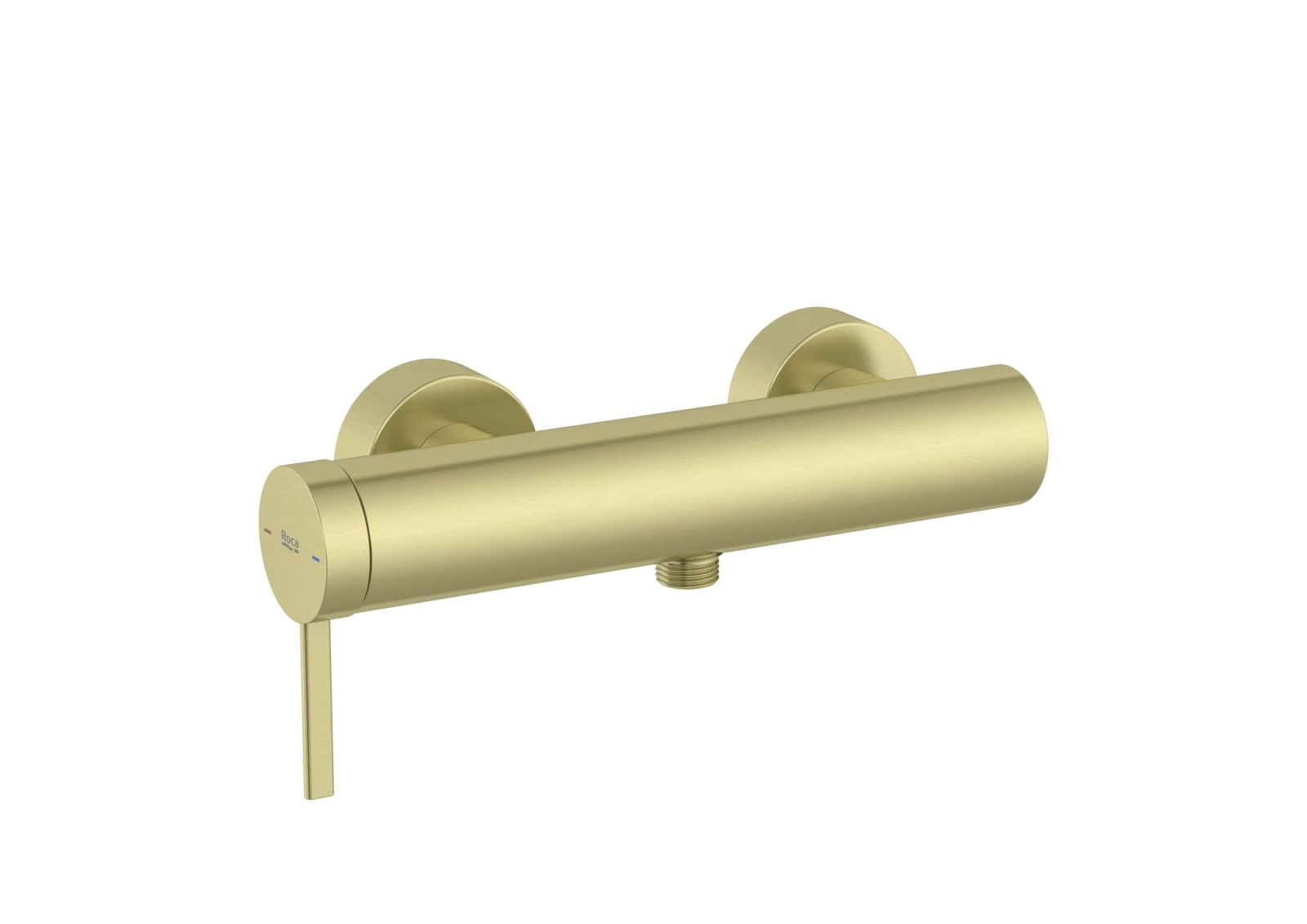 Baterie dus Roca A5A219EVA0, 0.6 bar, 108 mm, 267 mm, 2 orificii instalare, 1/2 dimensiune racord furtun, Auriu — imaginea 2