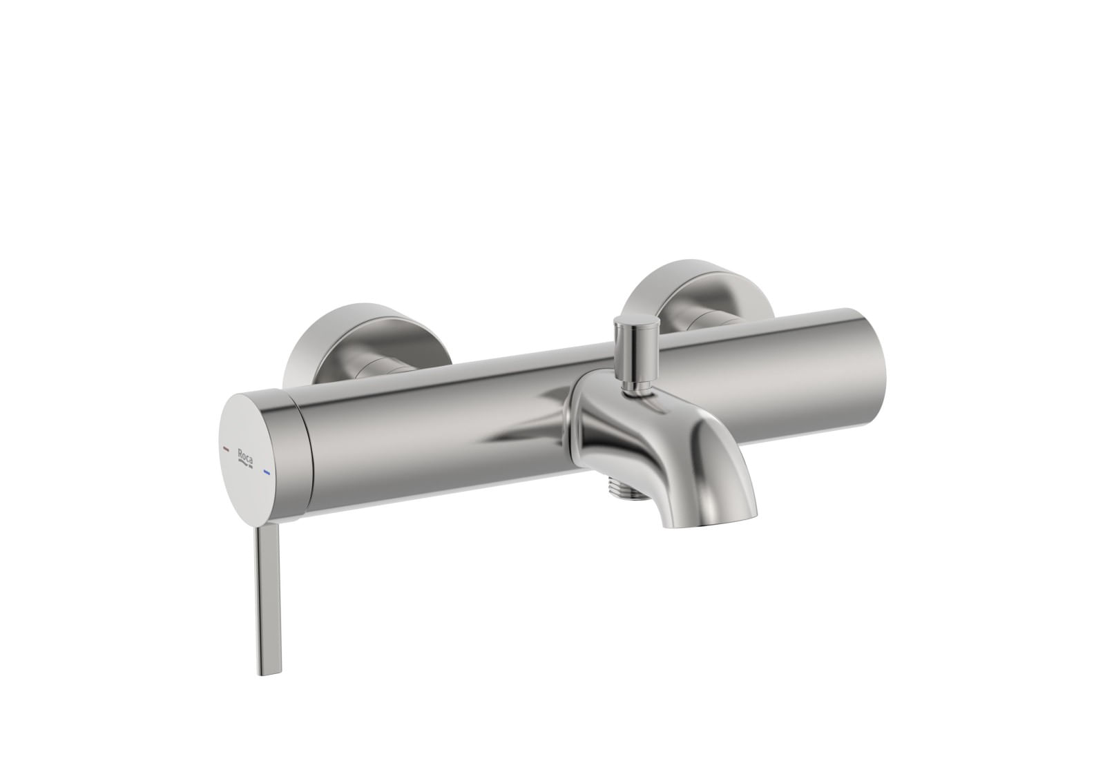 Baterie cada Roca A5A029ESM0, 0.8 bar, 172 mm, 267 mm, 119 mm, 2 orificii instalare, 1/2 dimensiune racord, Otel satinat — imaginea 2