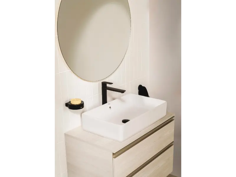 Baterie lavoar Roca A5A346EB00, 28 mm, 5 l/min, 0.5 bar, 35 mm, 292 mm, 220 mm, 385 mm, 1 orificii instalare, Alb — imaginea 5