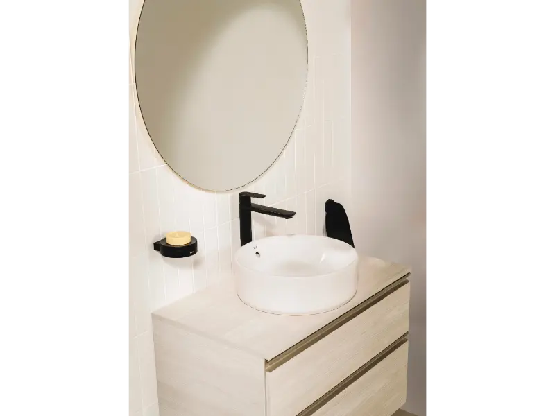 Baterie lavoar Roca A5A346EB00, 28 mm, 5 l/min, 0.5 bar, 35 mm, 292 mm, 220 mm, 385 mm, 1 orificii instalare, Alb — imaginea 6