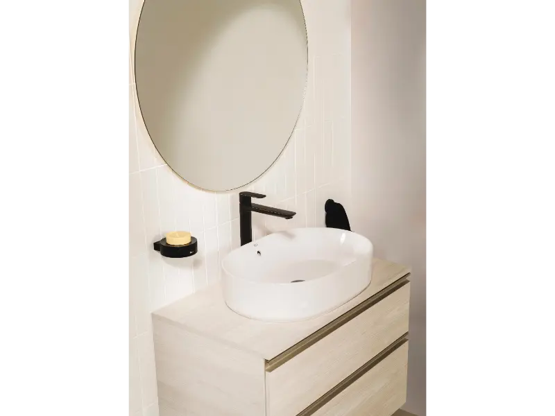 Baterie lavoar Roca A5A346EB00, 28 mm, 5 l/min, 0.5 bar, 35 mm, 292 mm, 220 mm, 385 mm, 1 orificii instalare, Alb — imaginea 7
