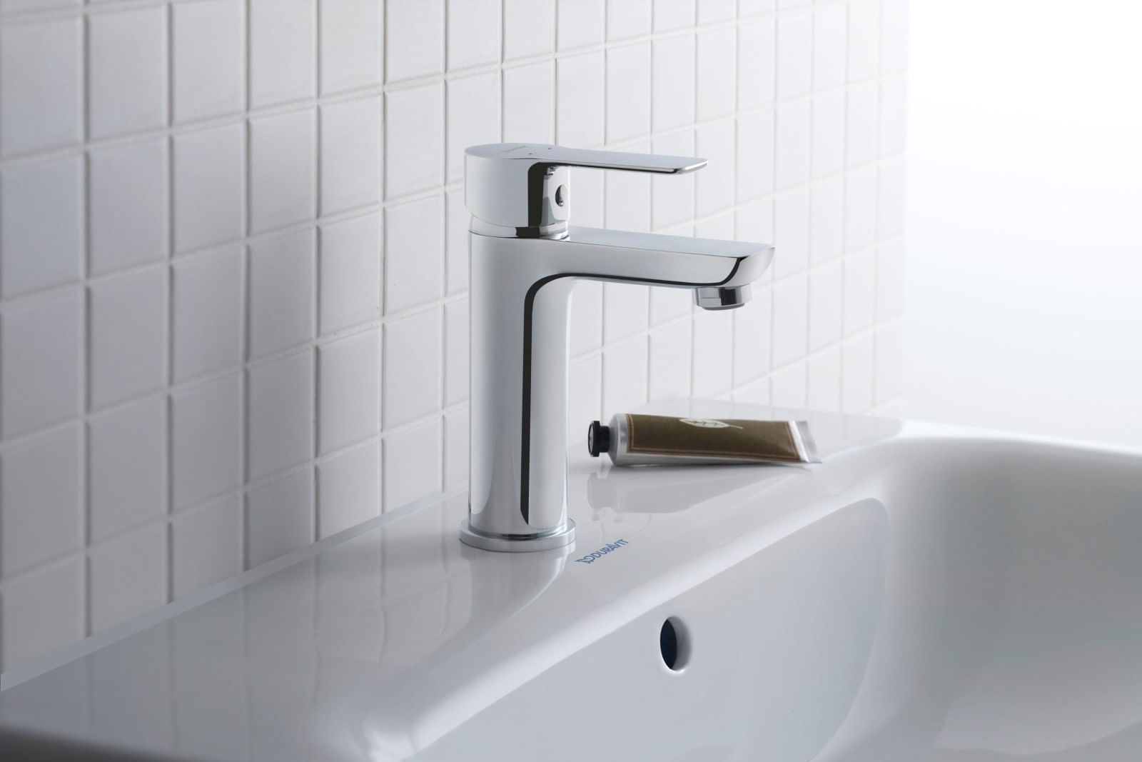 Baterie lavoar Duravit A11040002010, 35 mm, 5.5 l/min, 0.8 bar, 295 mm, 180 mm, 350 mm, 1 orificii instalare, Crom — imaginea 7