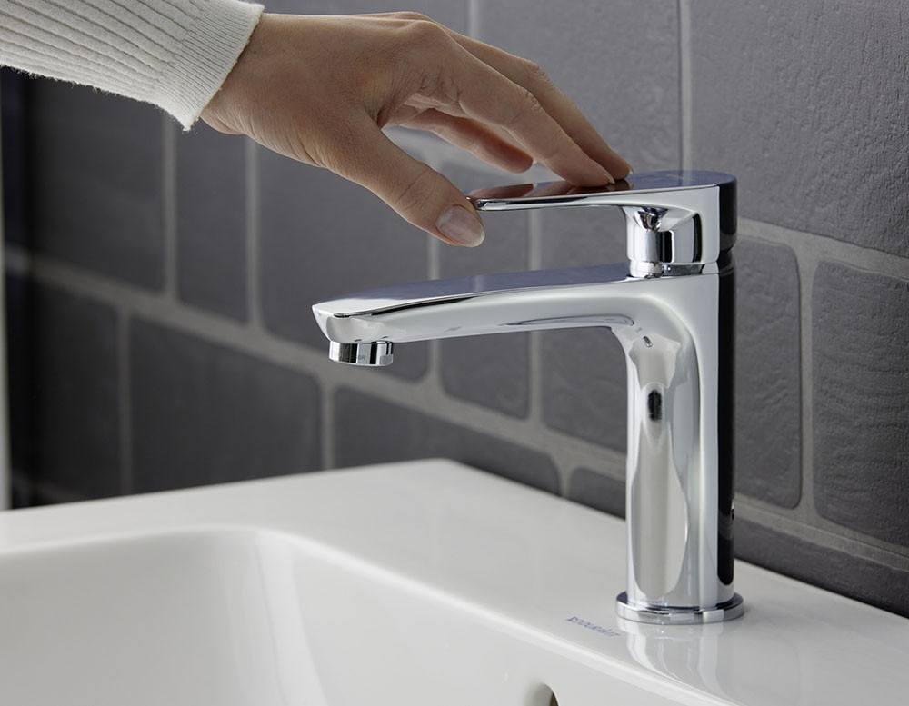 Baterie lavoar Duravit B11010002010, 5.5 l/min, 0.5 bar, 35 mm, 155 mm, 101 mm, 375 mm, 1 orificii instalare, Crom — imaginea 3