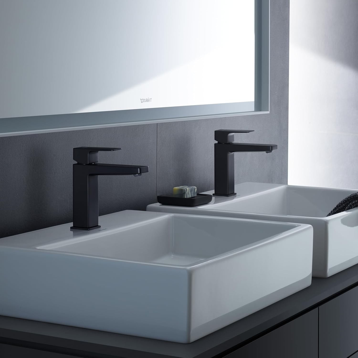 Baterie lavoar Duravit MH1010002046, 35 mm, 5.5 l/min, 0.8 bar, 138 mm, 95 mm, 385 mm, 1 orificii instalare, Negru — imaginea 6