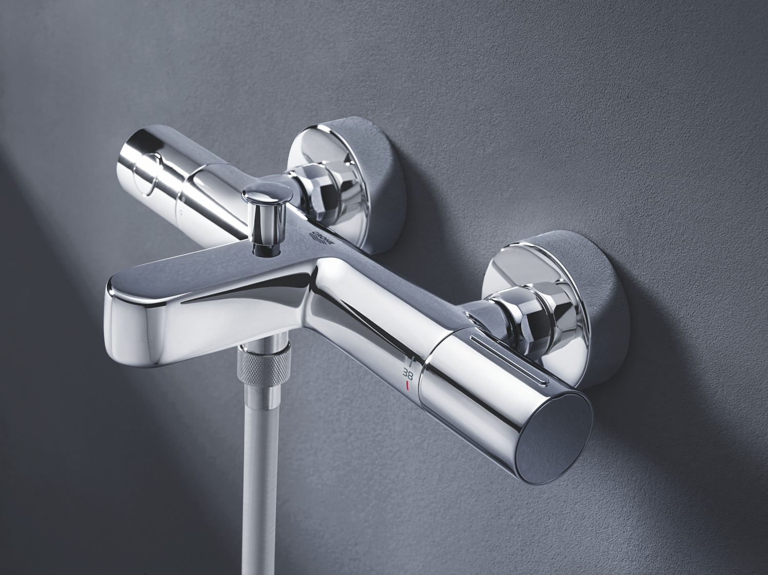 Baterie de cada Grohe 34774000, 1 bar, 298 mm, 162 mm, 55 mm, 2 orificii instalare, 1/2 dimensiune racord, Crom — imaginea 4