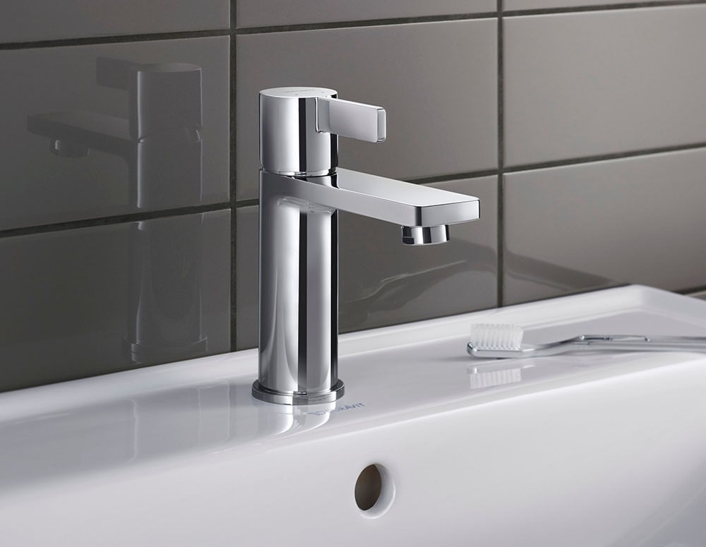 Baterie lavoar Duravit DE1010001010, 35 mm, 5 l/min, 0.8 bar, 161 mm, 139 mm, 434 mm, 1 orificii instalare, Crom — imaginea 7