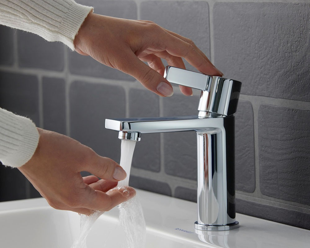 Baterie lavoar Duravit DE1010001010, 35 mm, 5 l/min, 0.8 bar, 161 mm, 139 mm, 434 mm, 1 orificii instalare, Crom — imaginea 8