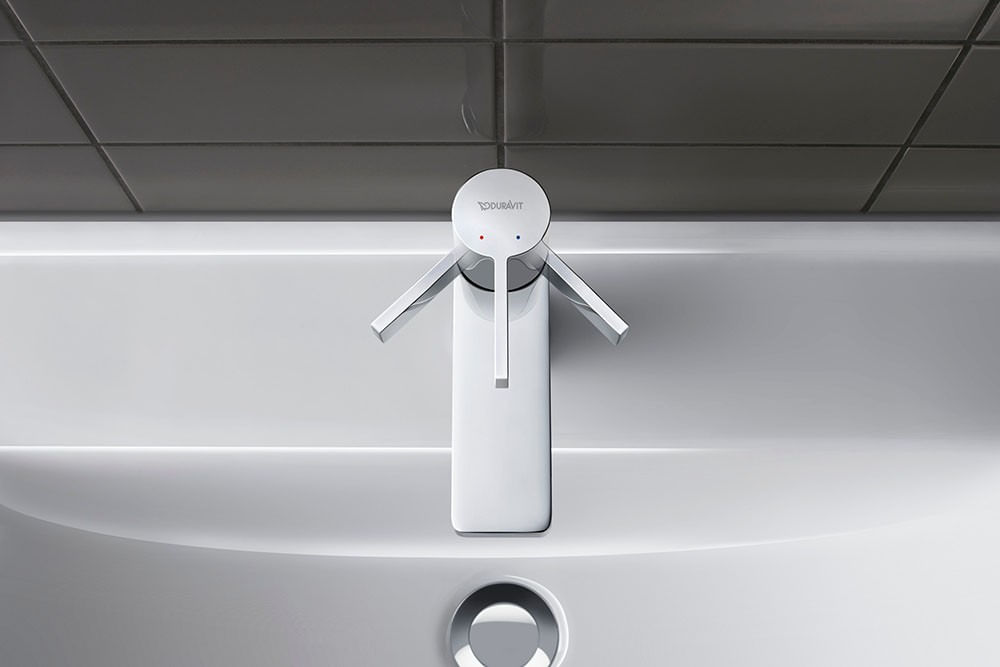 Baterie lavoar Duravit DE1010001010, 35 mm, 5 l/min, 0.8 bar, 161 mm, 139 mm, 434 mm, 1 orificii instalare, Crom — imaginea 10