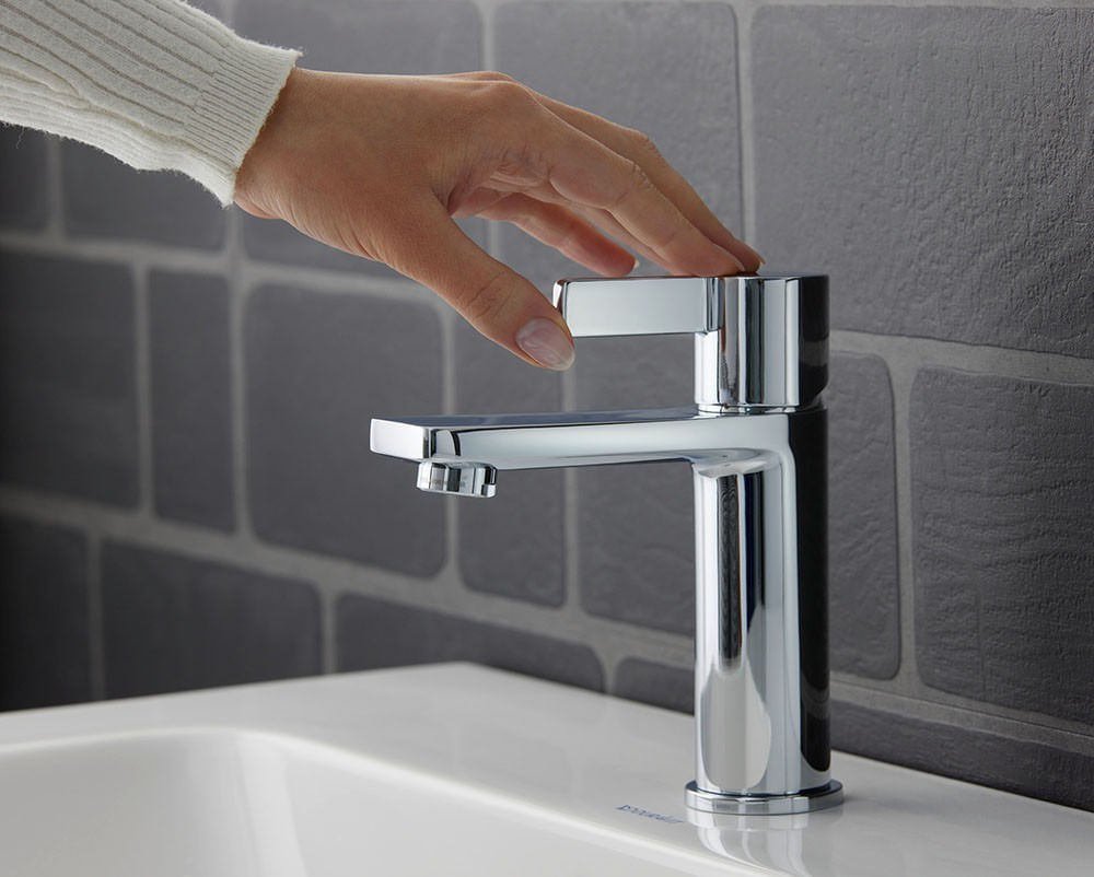 Baterie lavoar Duravit DE1010001010, 35 mm, 5 l/min, 0.8 bar, 161 mm, 139 mm, 434 mm, 1 orificii instalare, Crom — imaginea 12