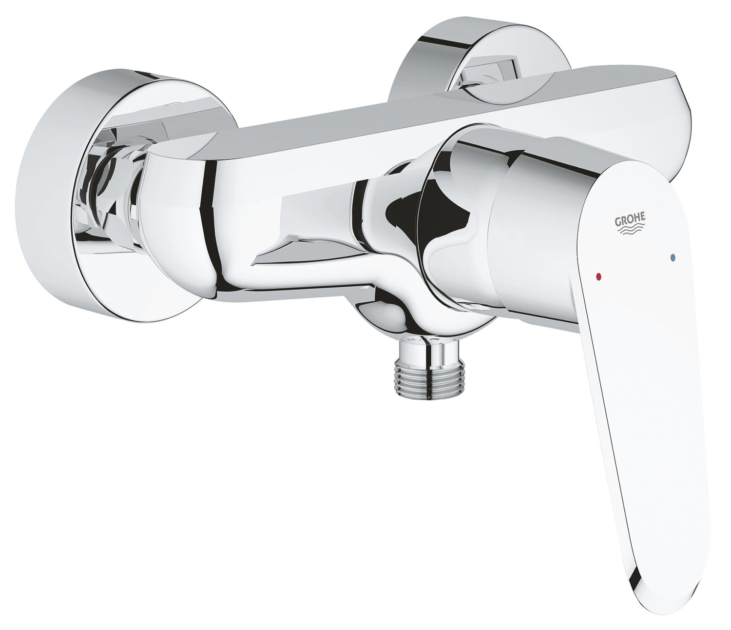 Baterie de dus Grohe 33569002, 1 bar, 172 mm, 154 mm, 2 orificii instalare, 1/2 dimensiune racord furtun, Crom — imaginea 2