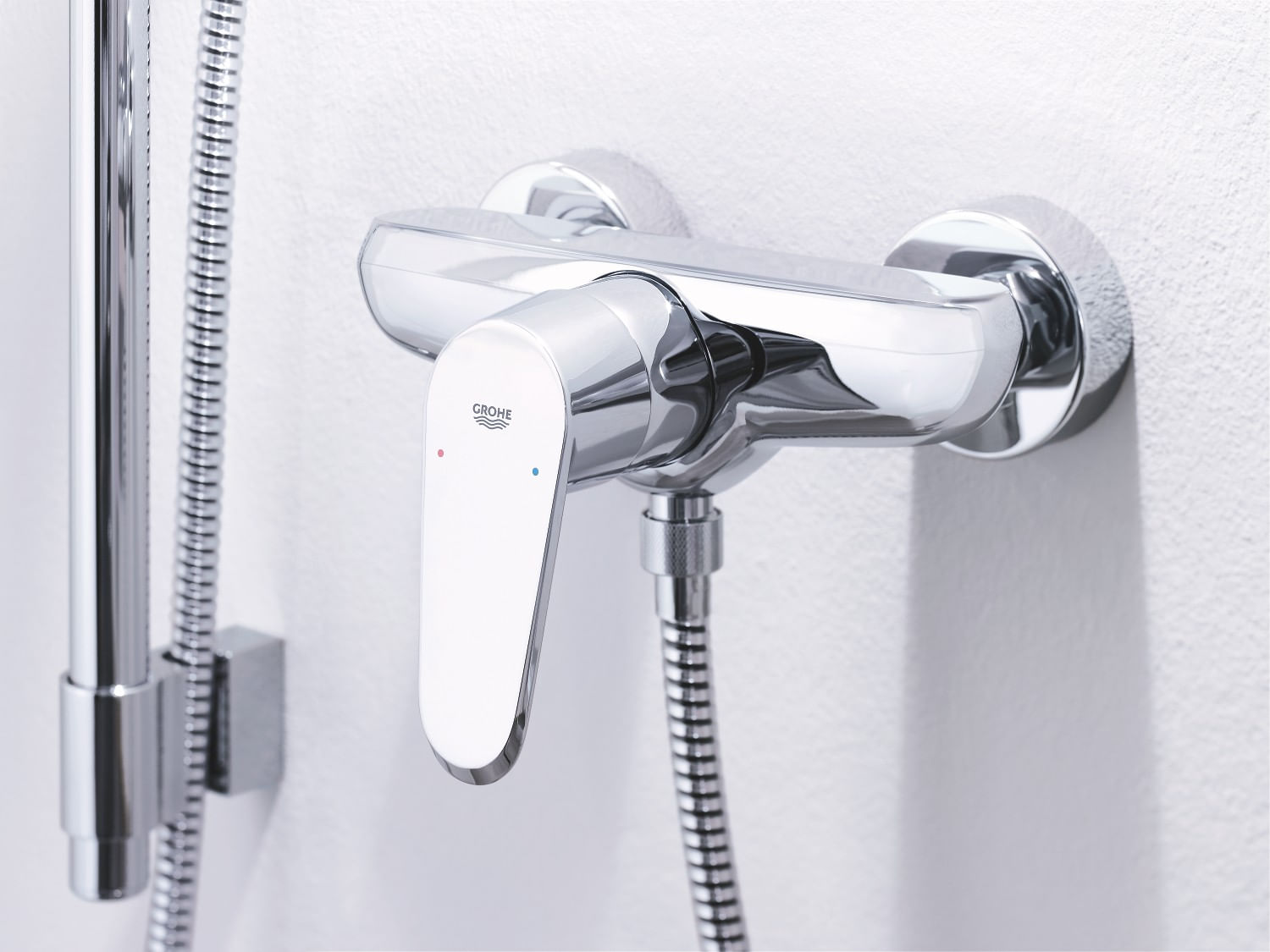 Baterie de dus Grohe 33569002, 1 bar, 172 mm, 154 mm, 2 orificii instalare, 1/2 dimensiune racord furtun, Crom — imaginea 3
