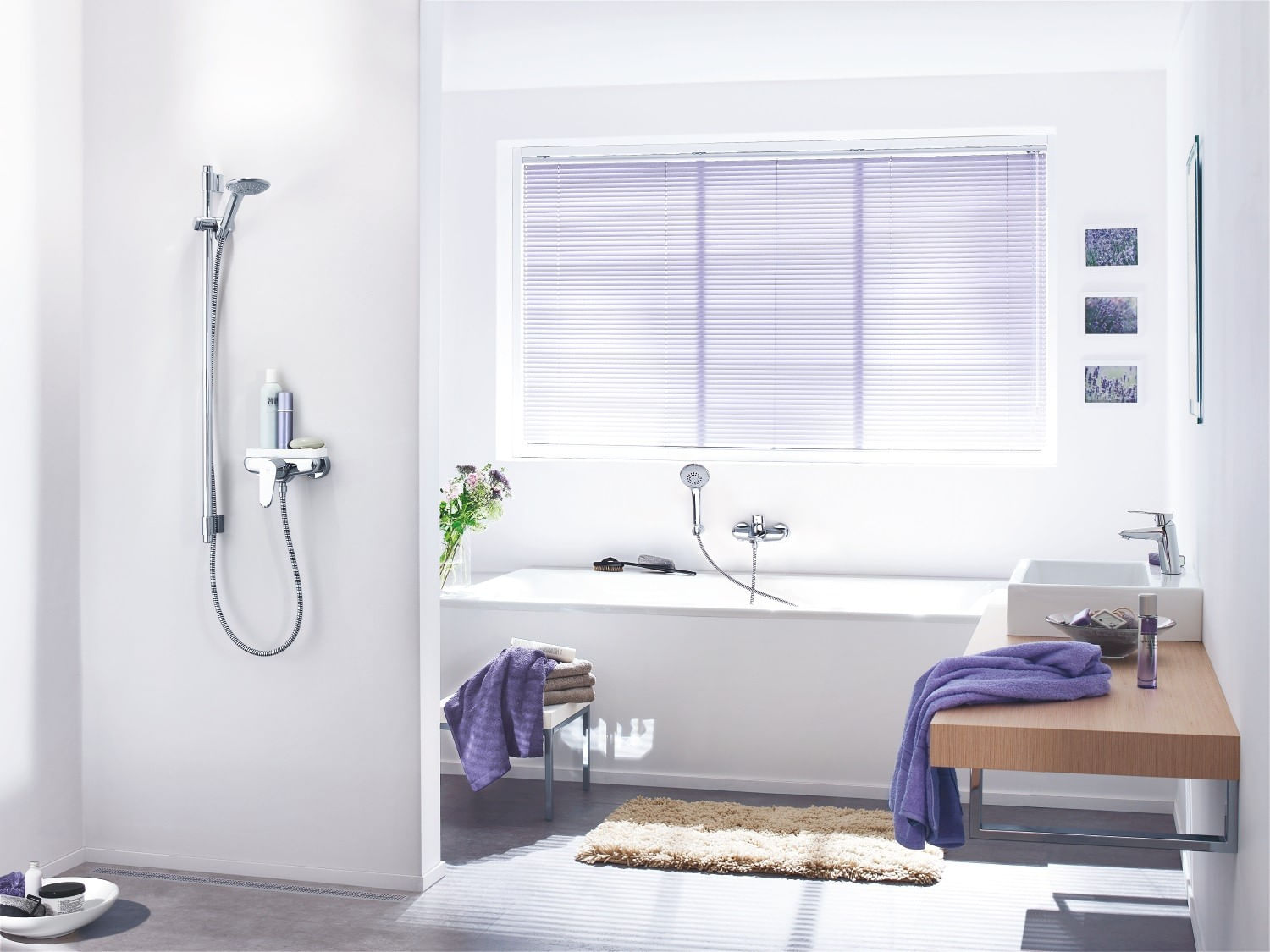 Baterie de dus Grohe 33569002, 1 bar, 172 mm, 154 mm, 2 orificii instalare, 1/2 dimensiune racord furtun, Crom — imaginea 4