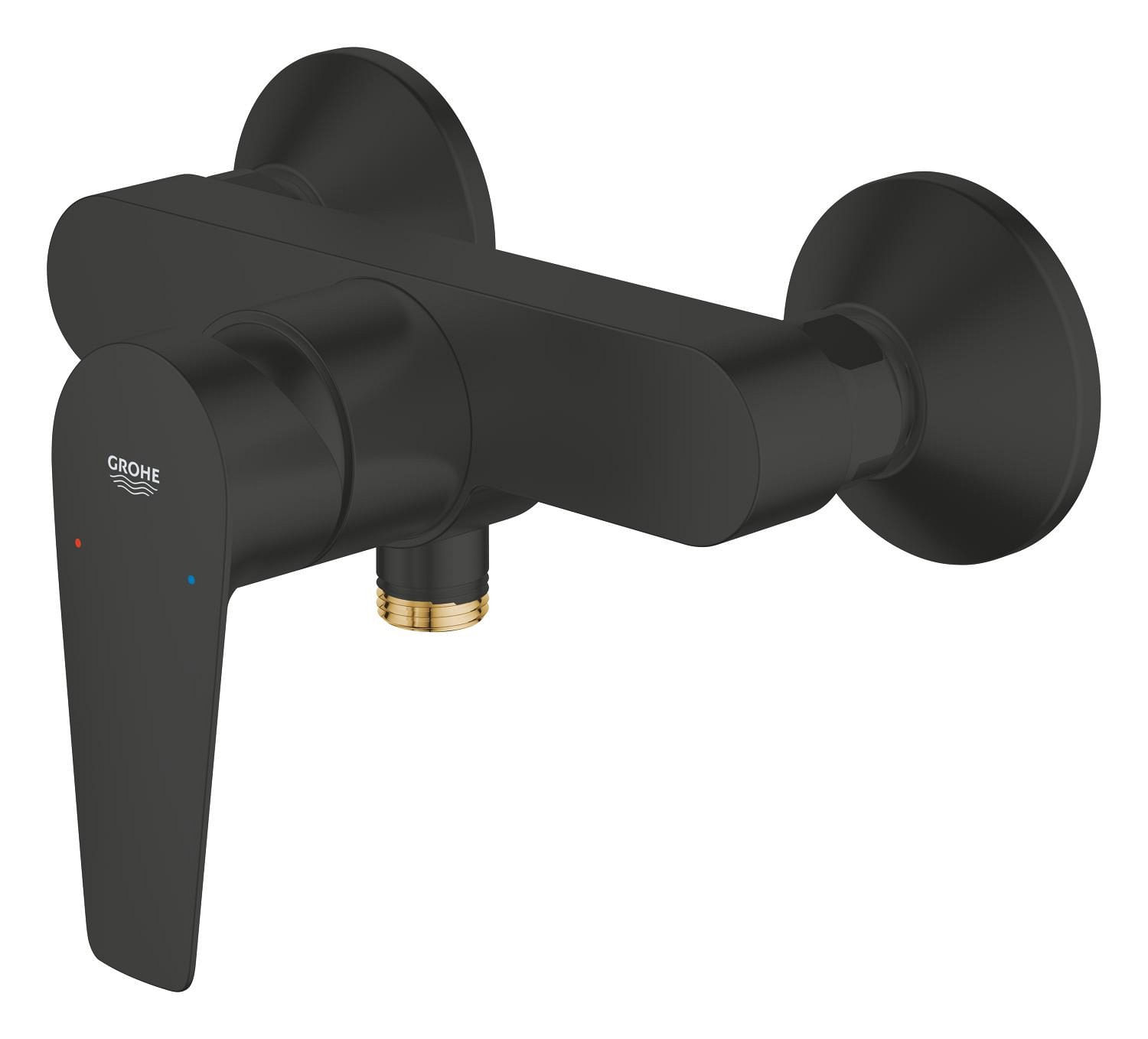 Baterie dus Grohe 233472431, 1 bar, 135 mm, 215 mm, 2 orificii instalare, 1/2 dimensiune racord furtun, Negru — imaginea 3