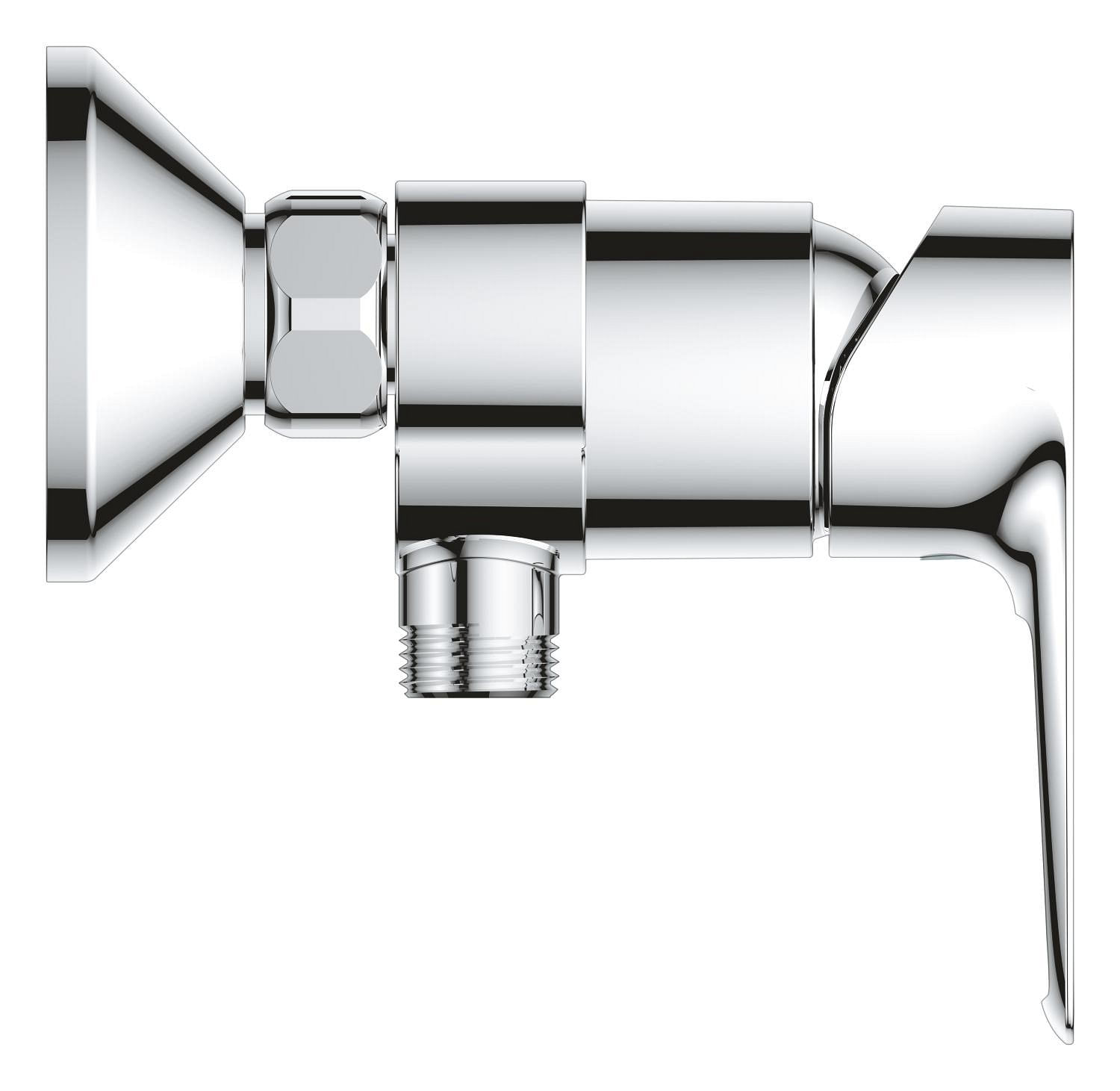 Baterie dus Grohe 23634001, 1 bar, 225 mm, 134 mm, 2 orificii instalare, 1/2 dimensiune racord furtun, Crom — imaginea 6