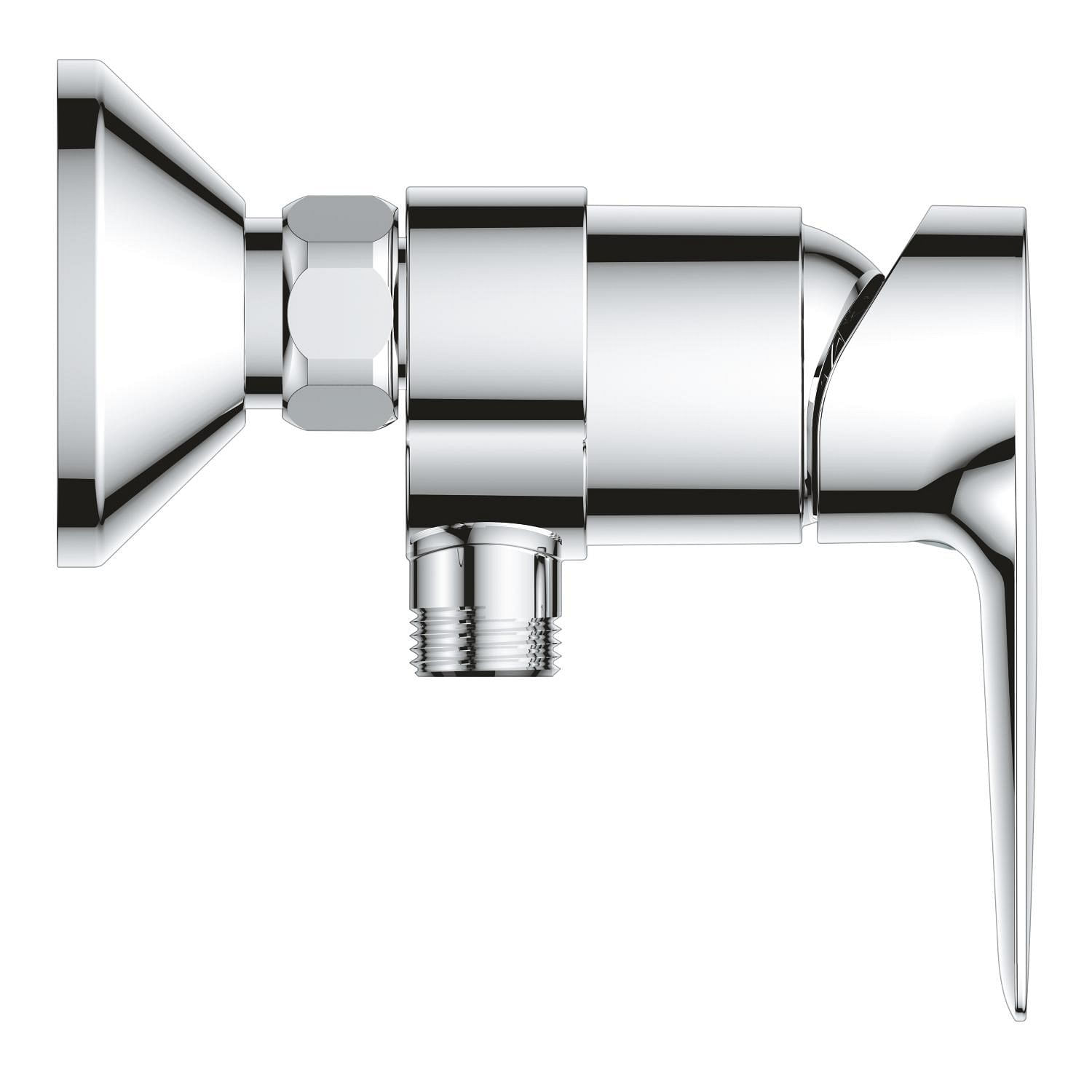 Baterie dus Grohe 24197001, 1 bar, 255 mm, 114 mm, 2 orificii instalare, 1/2 dimensiune racord furtun, Crom — imaginea 5