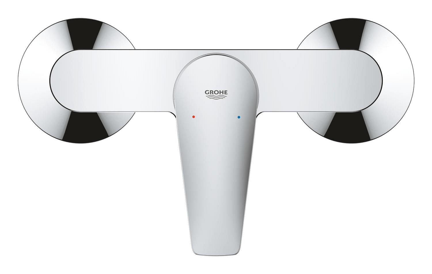 Baterie dus Grohe 24197001, 1 bar, 255 mm, 114 mm, 2 orificii instalare, 1/2 dimensiune racord furtun, Crom — imaginea 6