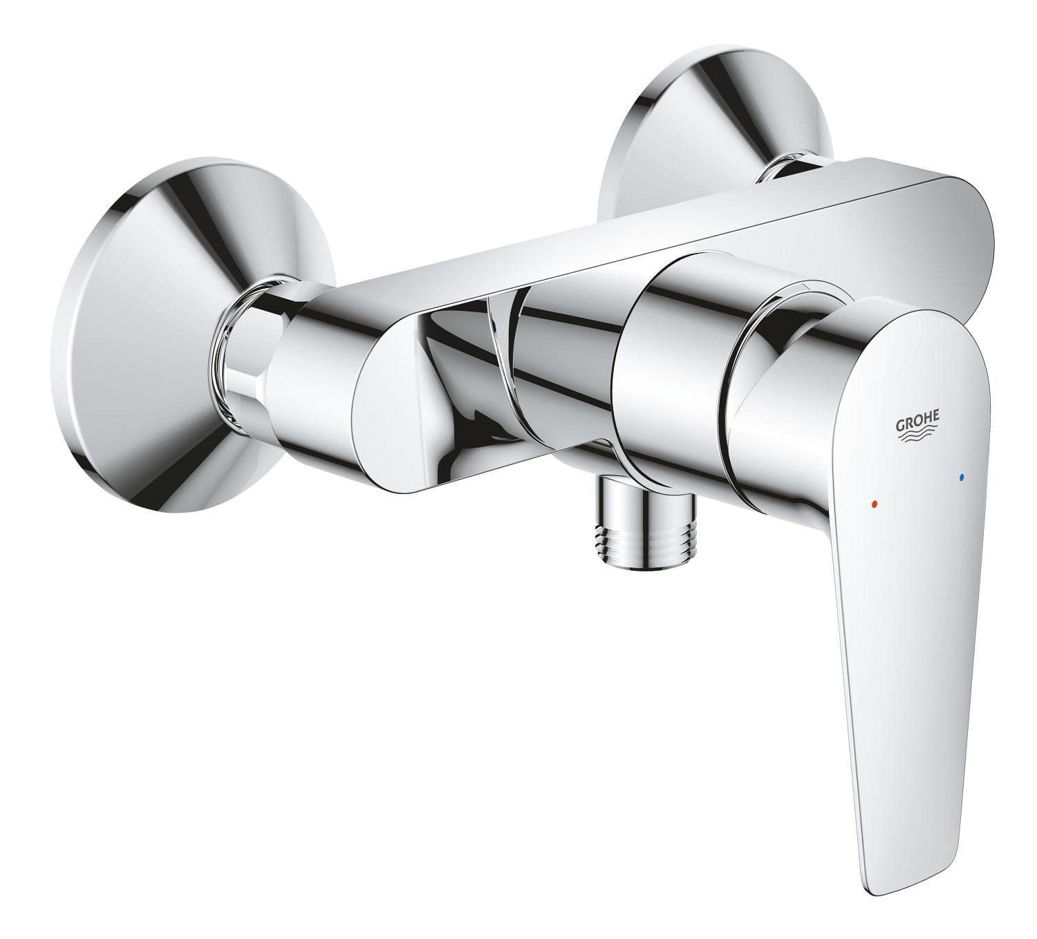 Baterie dus Grohe 24197001, 1 bar, 255 mm, 114 mm, 2 orificii instalare, 1/2 dimensiune racord furtun, Crom — imaginea 7