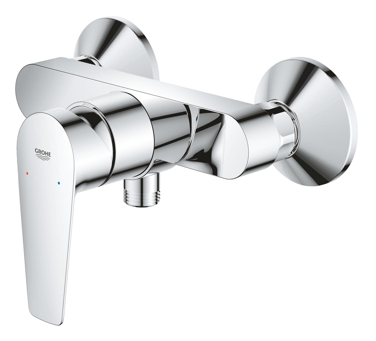 Baterie dus Grohe 24197001, 1 bar, 255 mm, 114 mm, 2 orificii instalare, 1/2 dimensiune racord furtun, Crom — imaginea 8