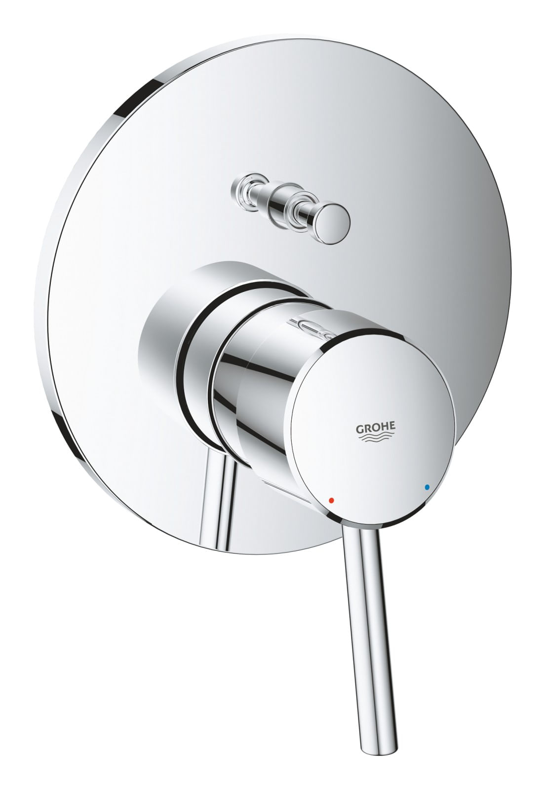 Unitate comanda Grohe 24054001, 1 bar, 158 mm, 10 mm, 2 iesiri, 1 functii palarie dus, 1/2 dimensiune racord, Crom — imaginea 2